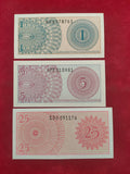 BANK OF  INDONESIA 1, 5, 25 SEN (542)