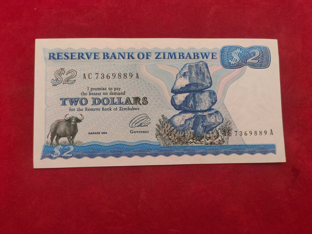 RESERVE BANK OF ZIMBABWE 2 DOLLARS (799)