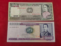 CENTRAL BANK OF BOLIVIA 1000, 10000 BOLIVIANOS (712)