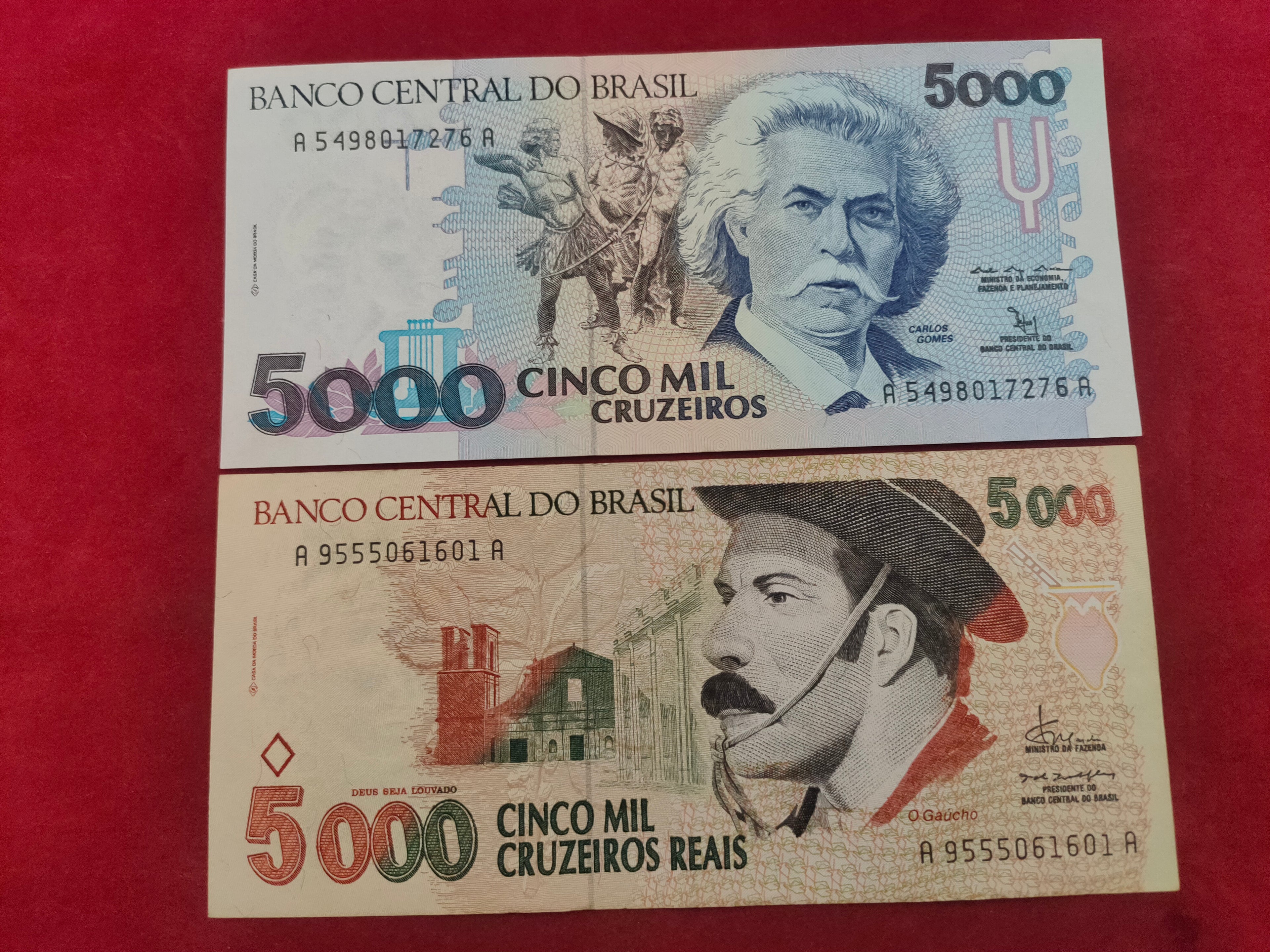 CENTRAL BANK OF BRASIL 5000 CRUZEIROS (713)