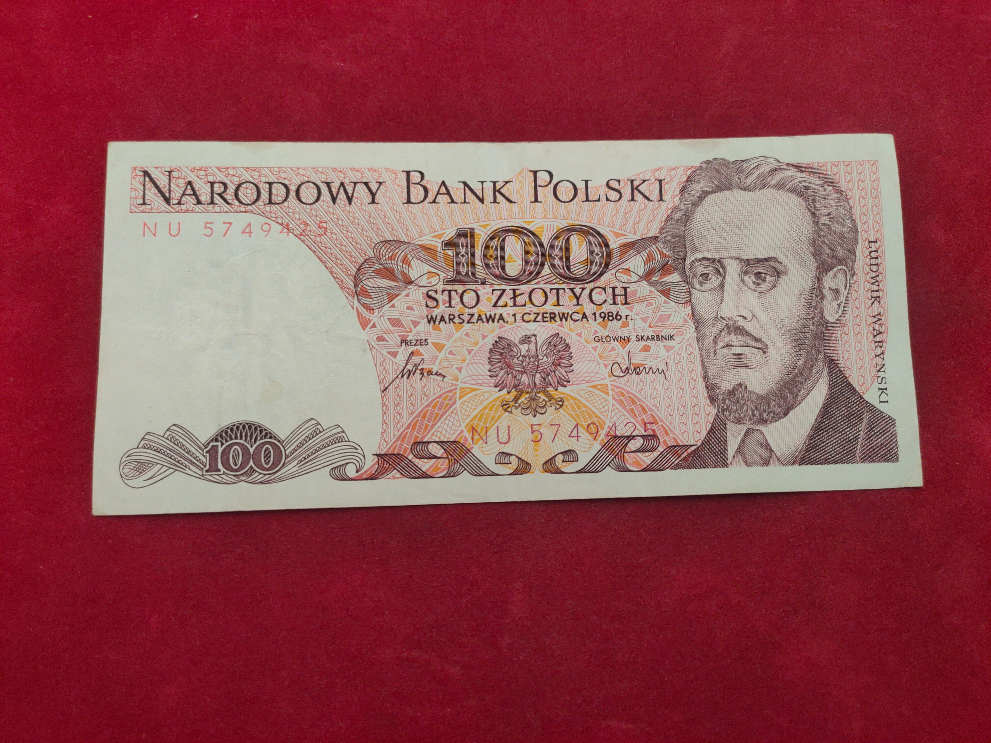 NATIONAL BANK OF POLAND 100 ZLOTYCH (564)