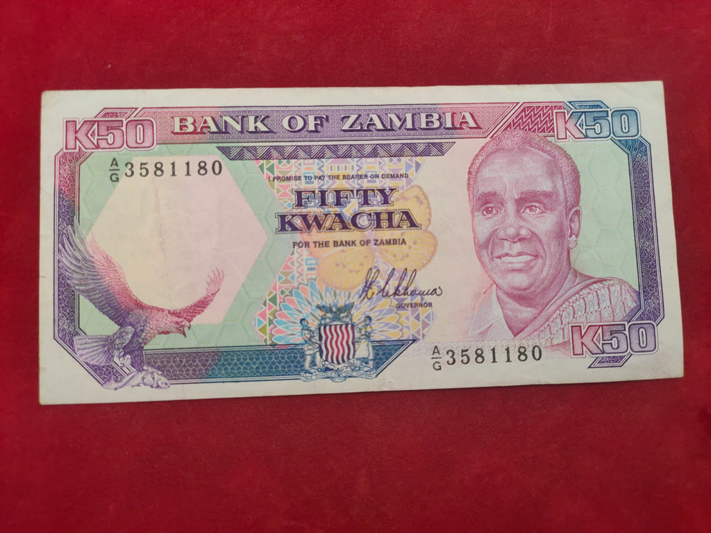 BANK OF ZAMBIA 50 KWACHA (1107)