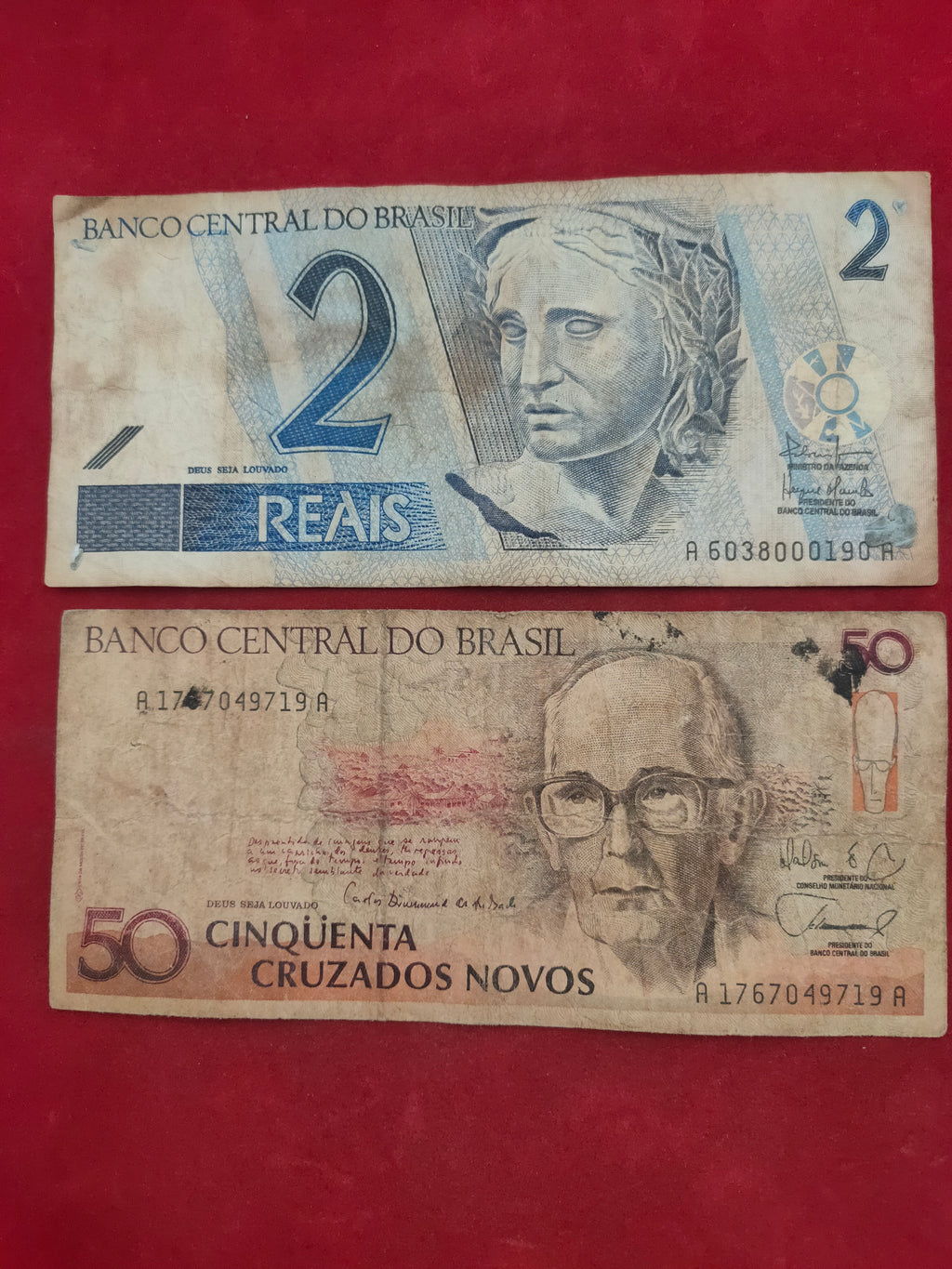 CENTRAL BANK OF BRASIL 2, 50  CRUZADOS (D708)