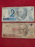 CENTRAL BANK OF BRASIL 2, 50  CRUZADOS (D708)