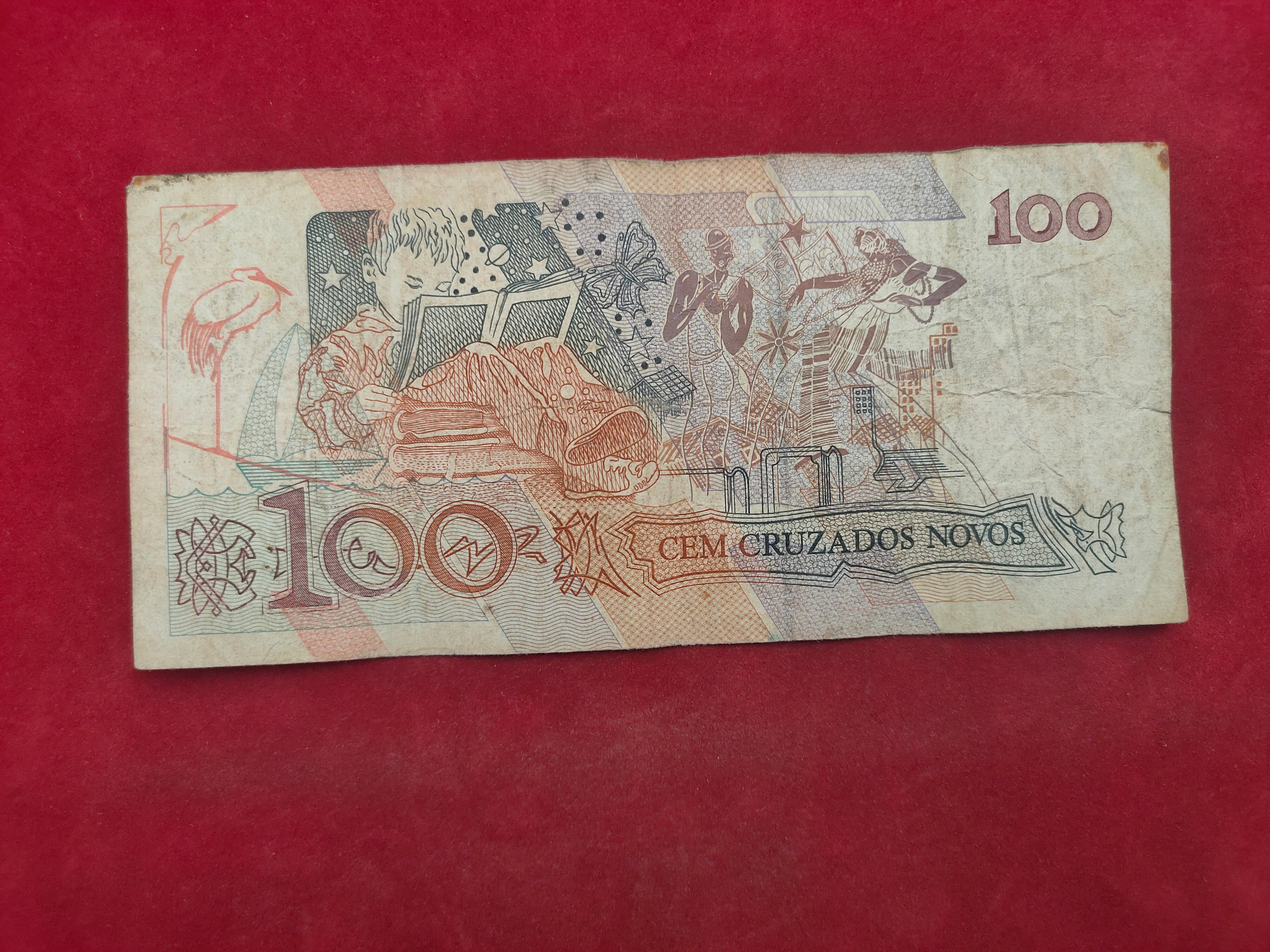 CENTRAL BANK OF BRASIL 100 CRUZADOS (D708)