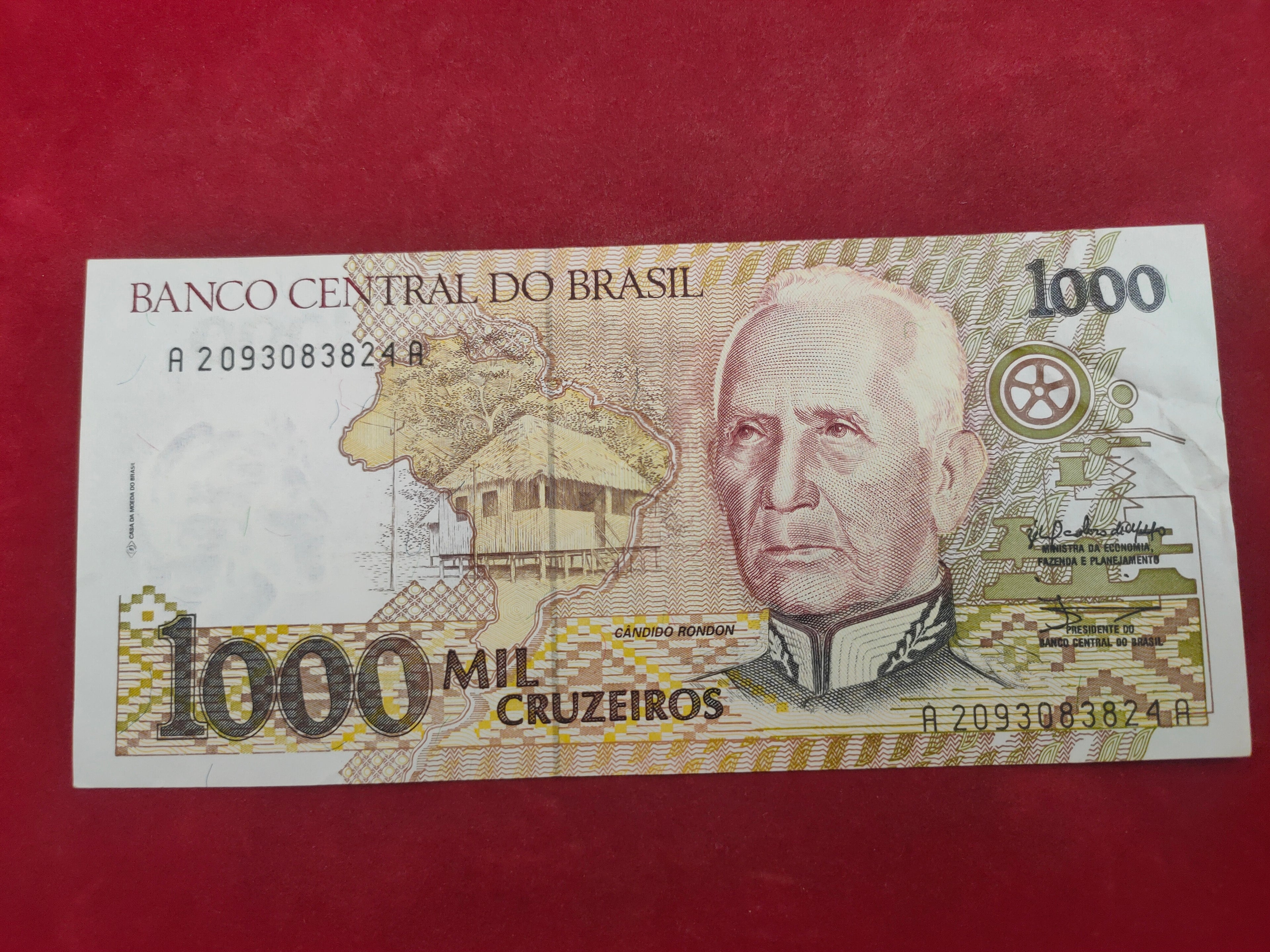 CENTRAL BANK OF BRASIL 1000 CRUZEIROS (778)