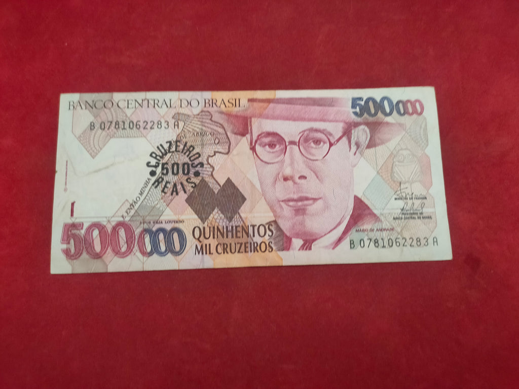 CENTRAL BANK OF BRASIL 500000 CRUZEIROS (777)