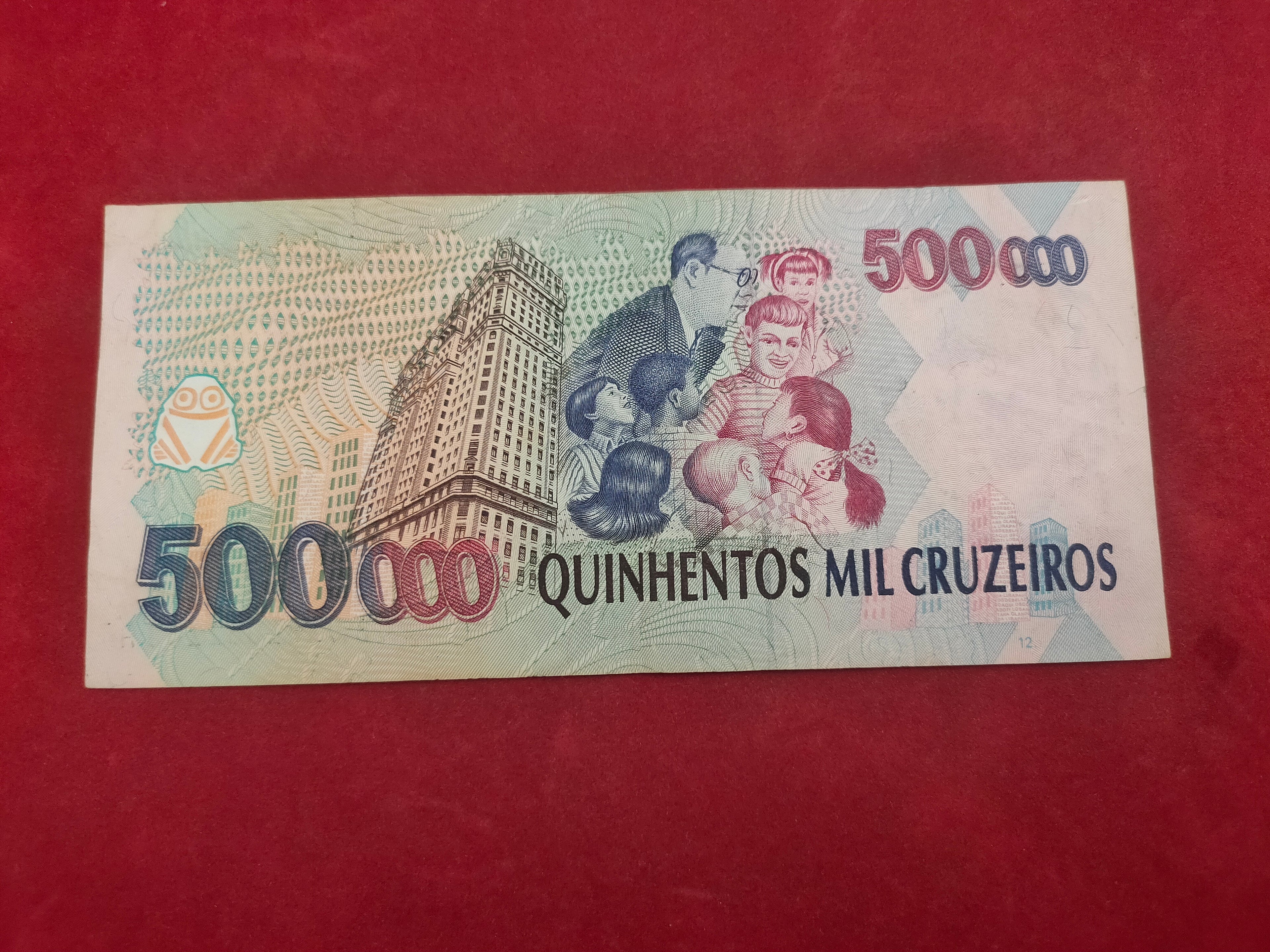 CENTRAL BANK OF BRASIL 500000 CRUZEIROS (777)