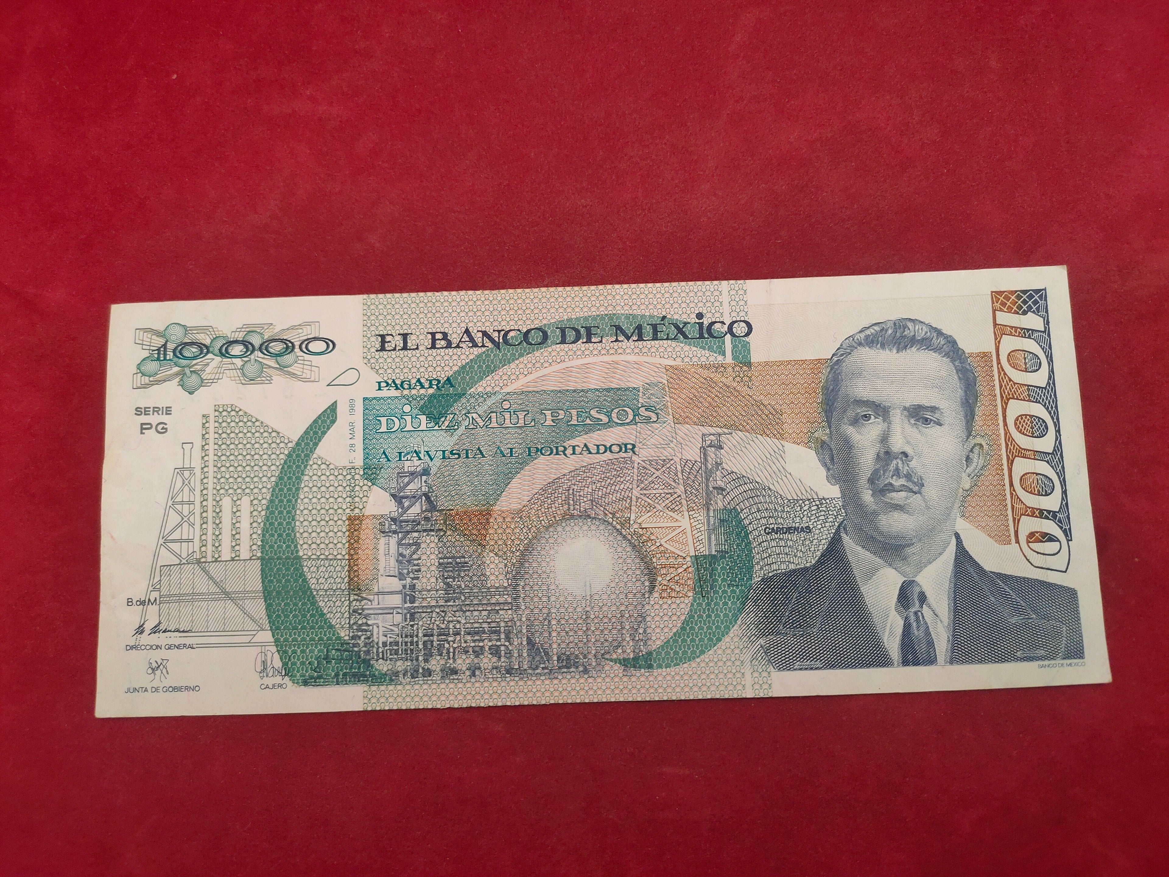 BANK OF MEXICO 10000 PESOS (515)