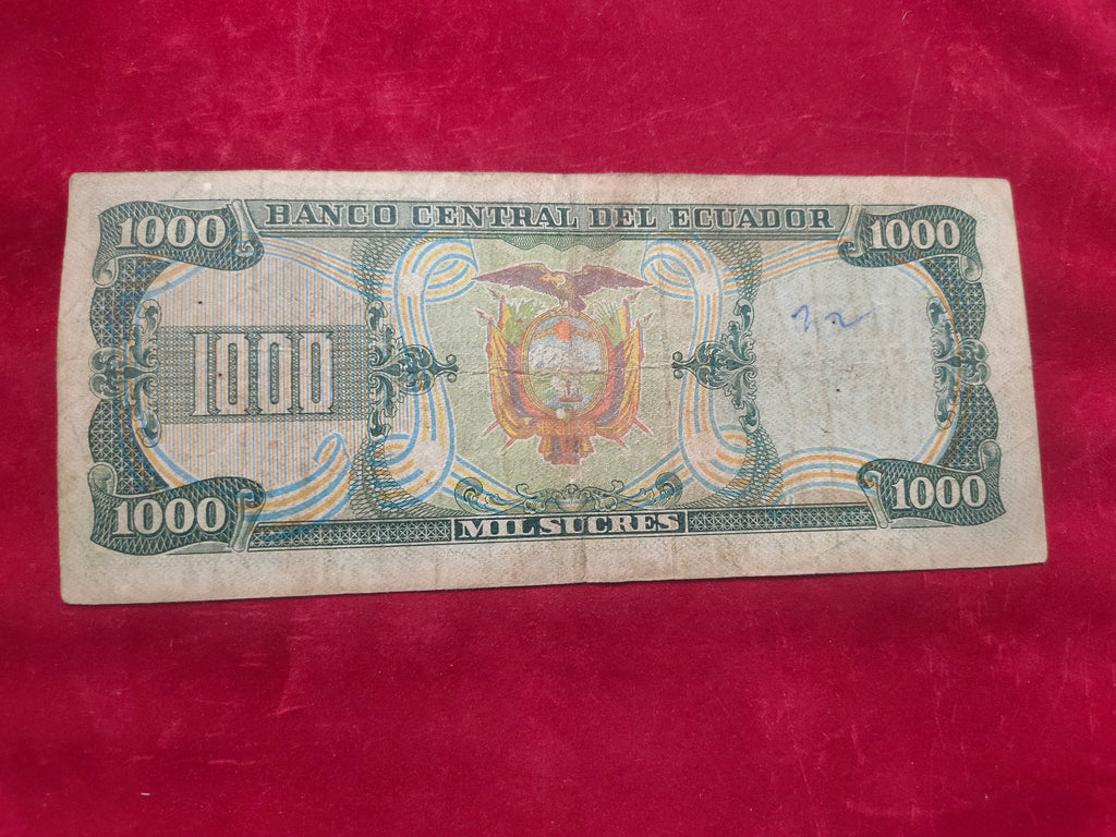 CENTRAL BANK OF ECUADOR 1000 SUCRES (1092)