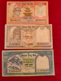 BANK OF NEPAL 5, 10, 50 RUPEES (C580)