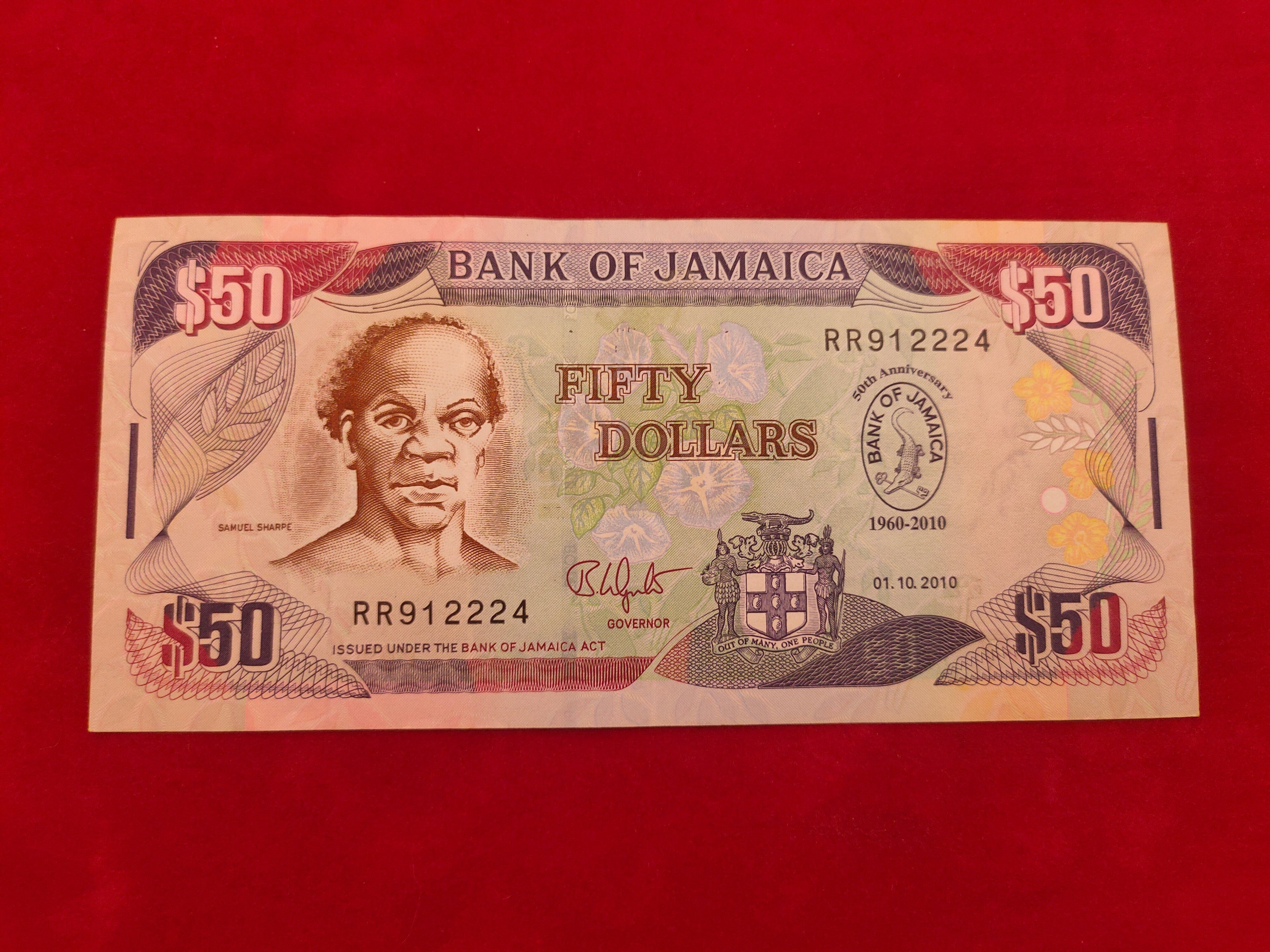 BANK OF JAMAICA 50 DOLLARS (283/648)