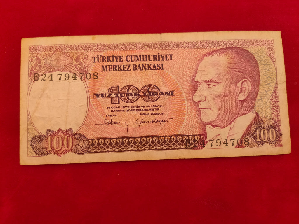 BANK OF TURKEY 100 LIRASI (590)