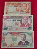 BANK OF KENYA 5, 10, 100 SHILLINGS (601)