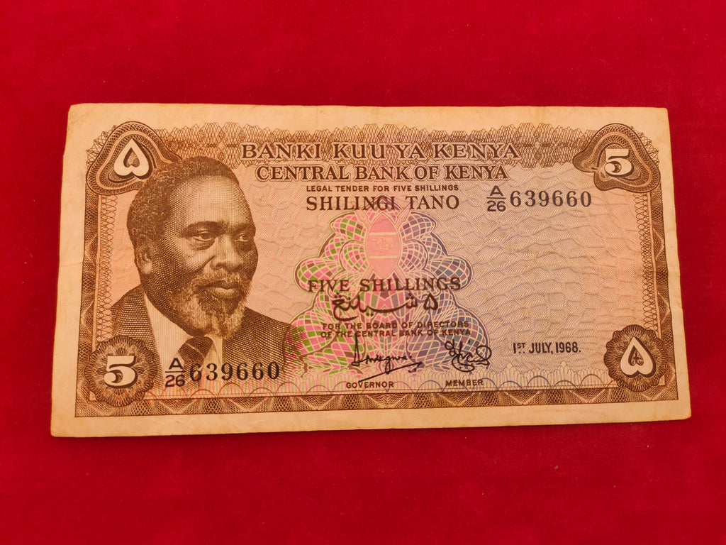 BANK OF KENYA 5 SHILINGI (602)
