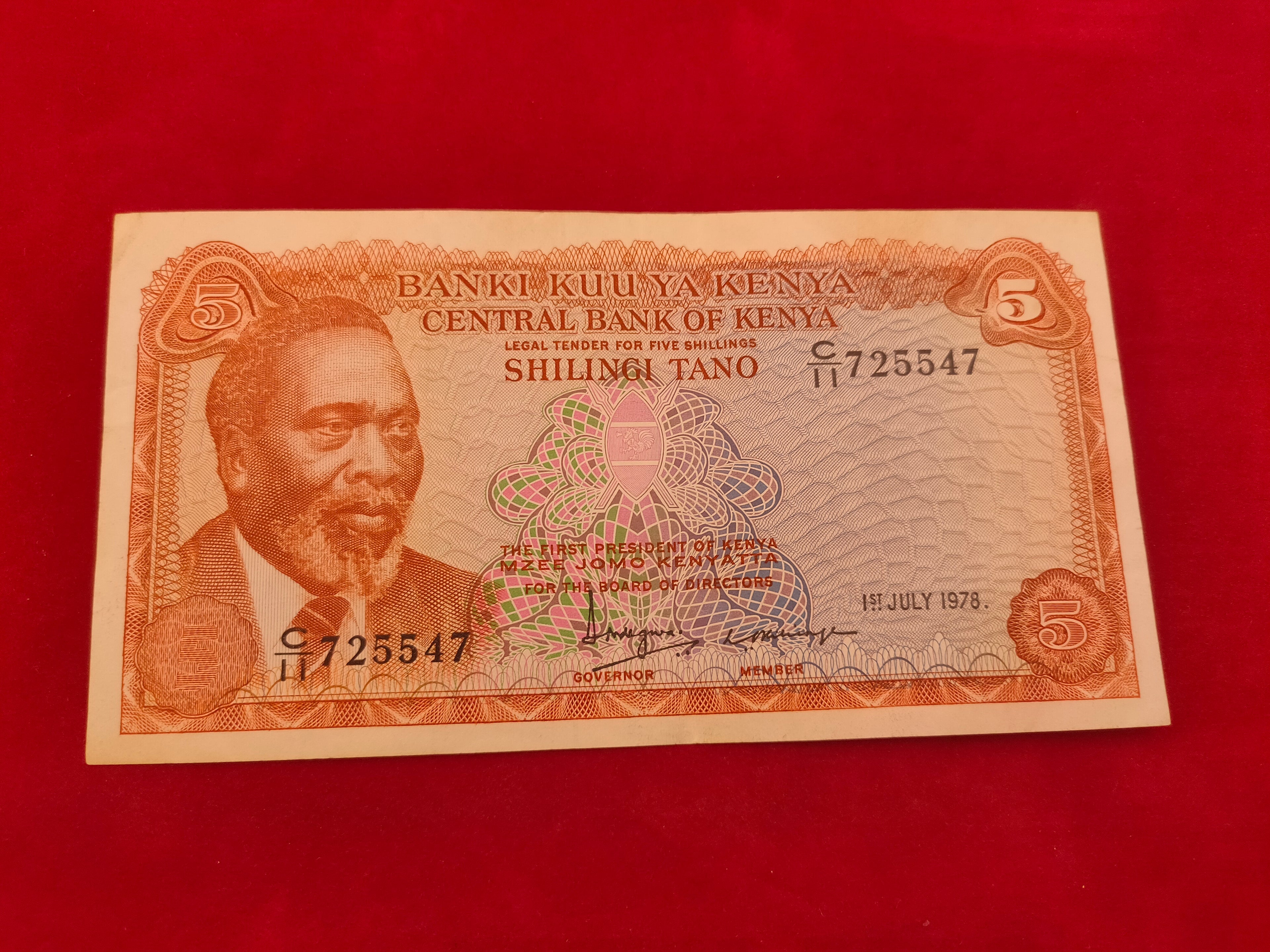 BANK OF KENYA 5 SHILINGI (602)