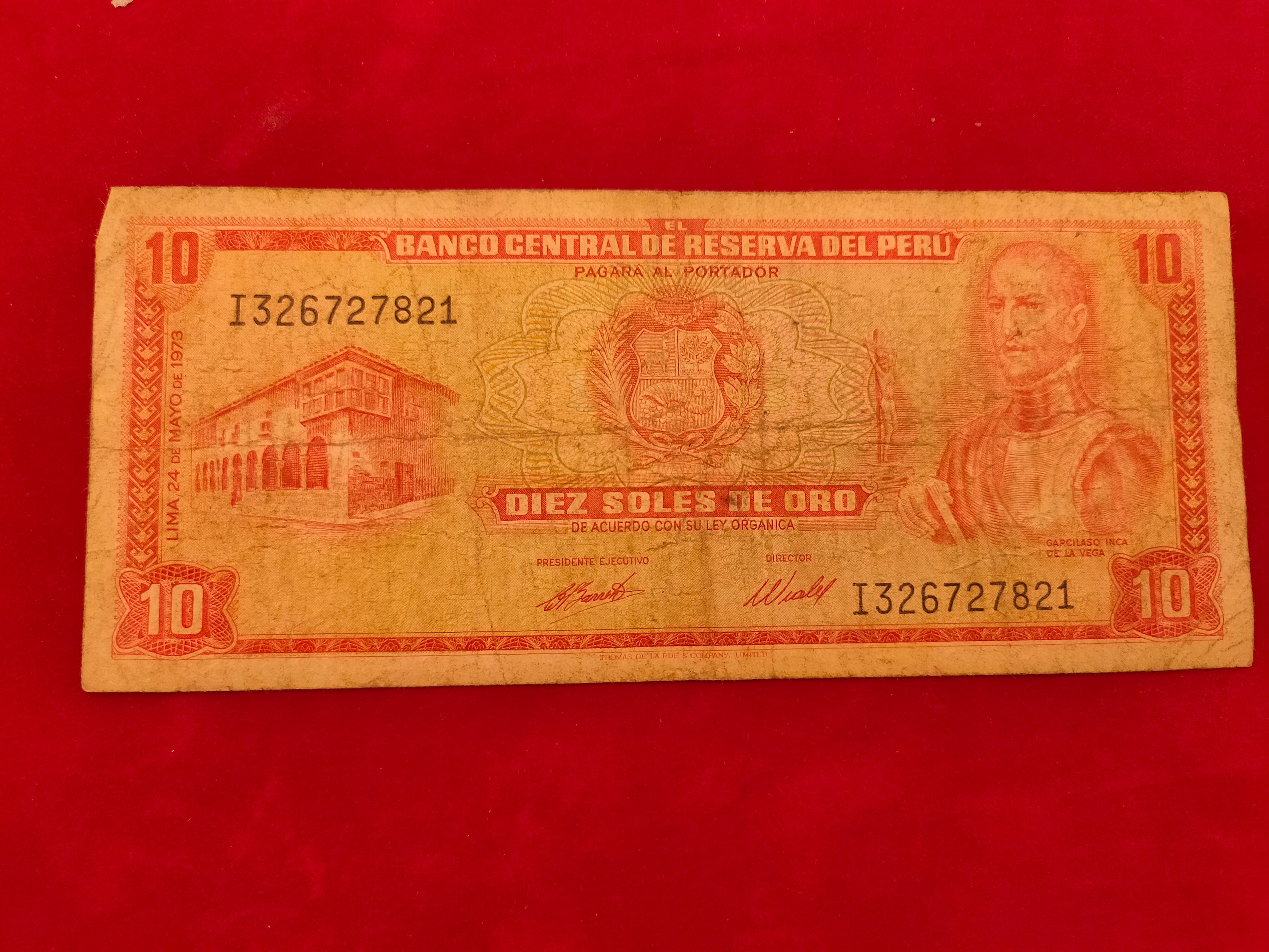 CENTRAL BANK OF PERU 20 SOLES ORO (1093)