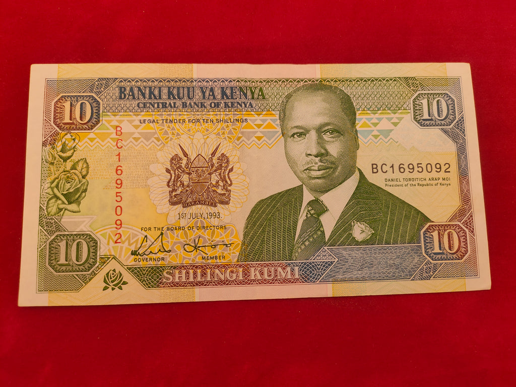 CENTRAL BANK OF KENYA 10 SHILINGI (1037)