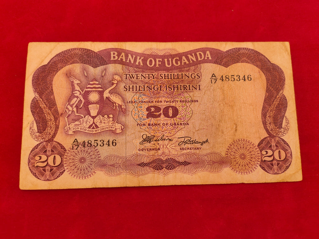 BANK OF UGANDA 20 SHILLINGS (1071)