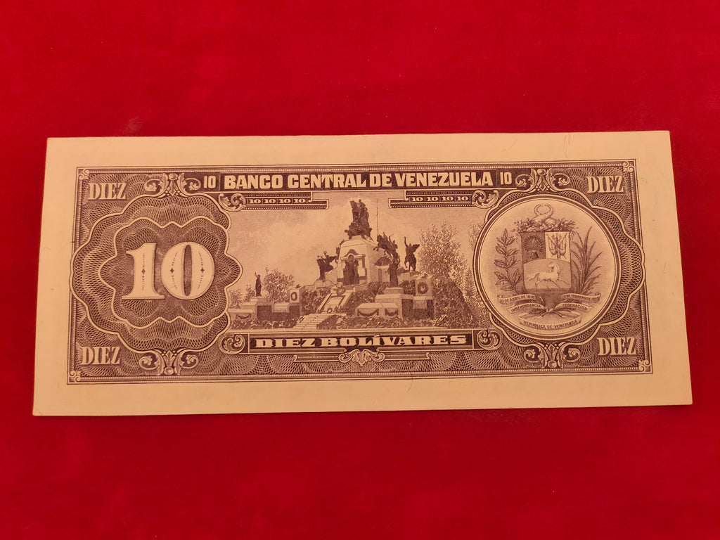 CENTRAL BANK OF VENEZUELA 10 BOLIVARES (998)