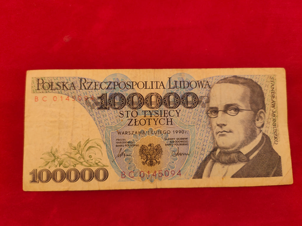 BANK OF POLAND 100000 ZLOTYCH (D426)