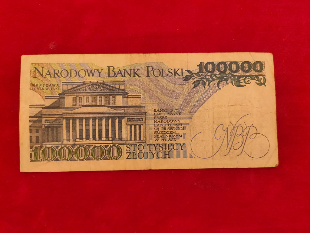 BANK OF POLAND 100000 ZLOTYCH (D427)