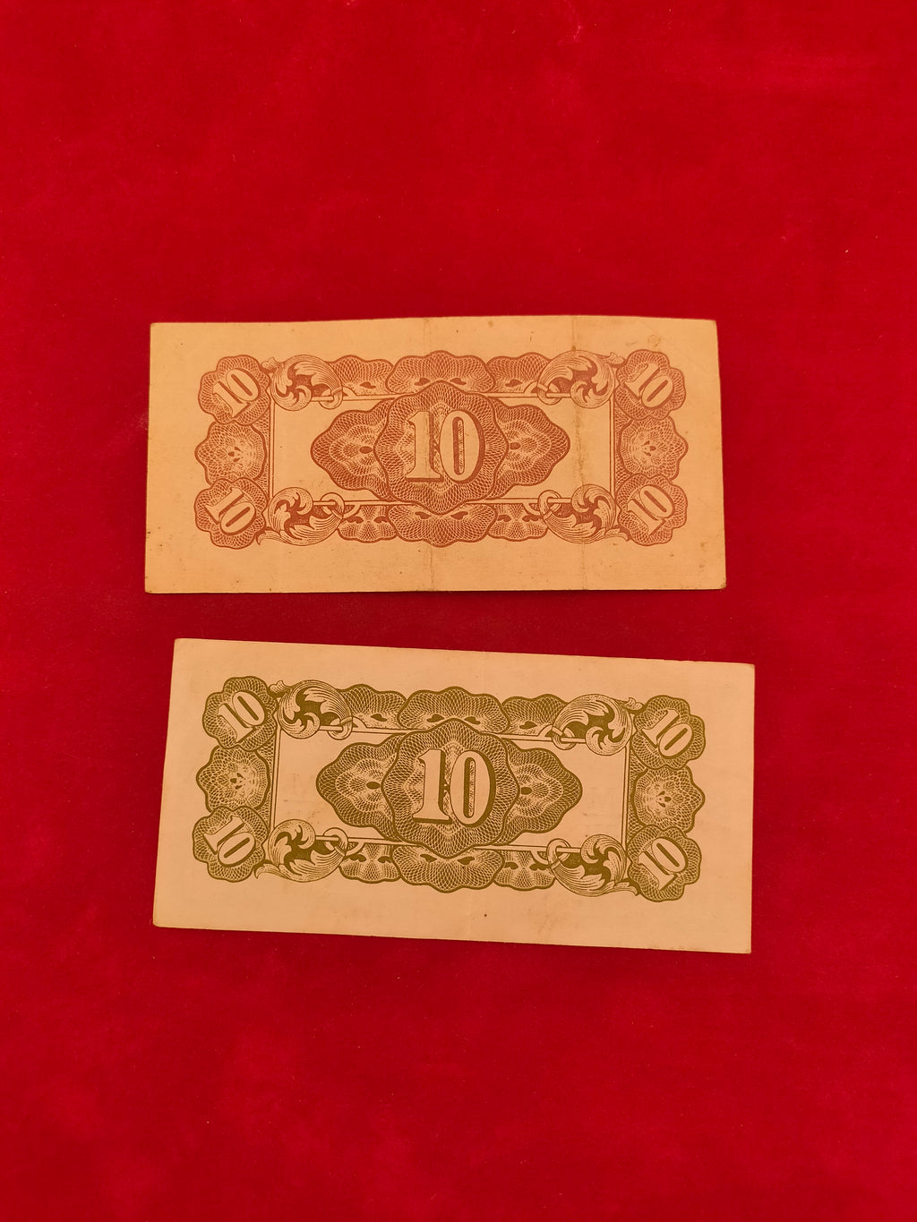BANK OF JAPANESE 1, 5, 10 CENTS (D180)