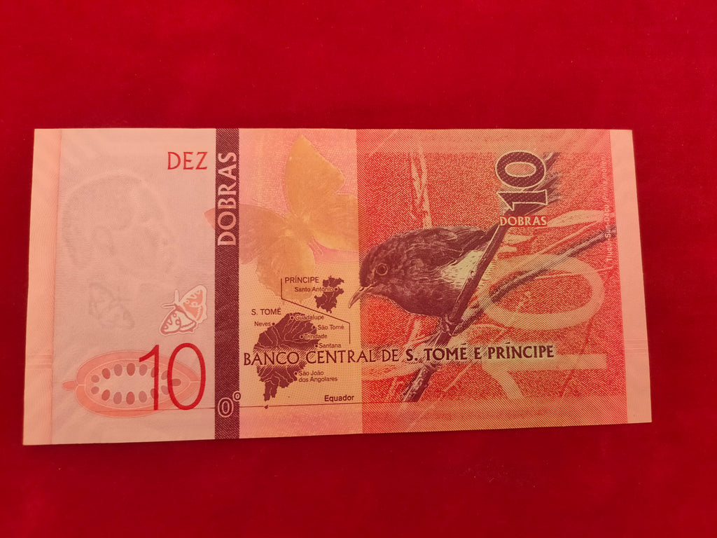 CENTRAL BANK OF S TOM PRINCIPE 10 DOBRAS (1159)