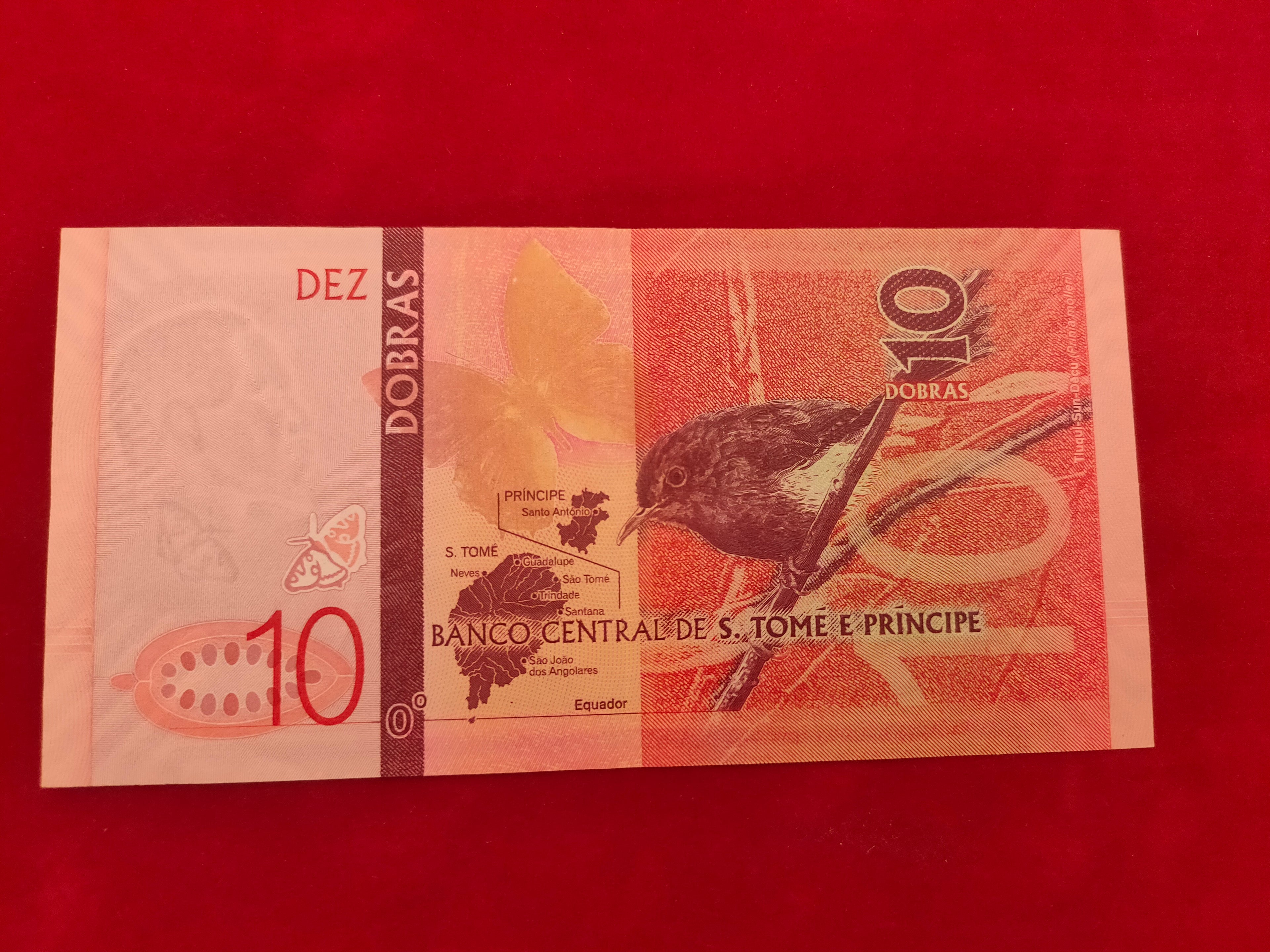 CENTRAL BANK OF S TOM PRINCIPE 10 DOBRAS (1159)