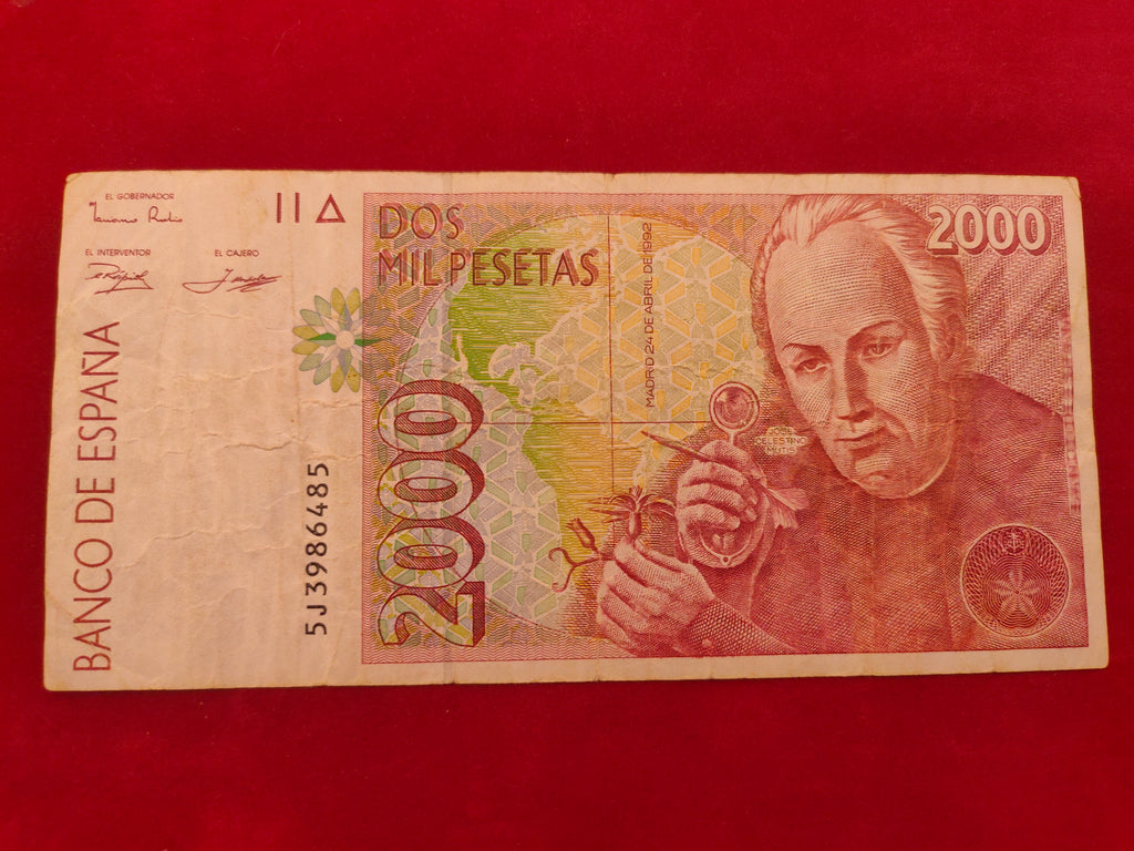 BANK OF SPAIN 2000 PESETAS (1162)