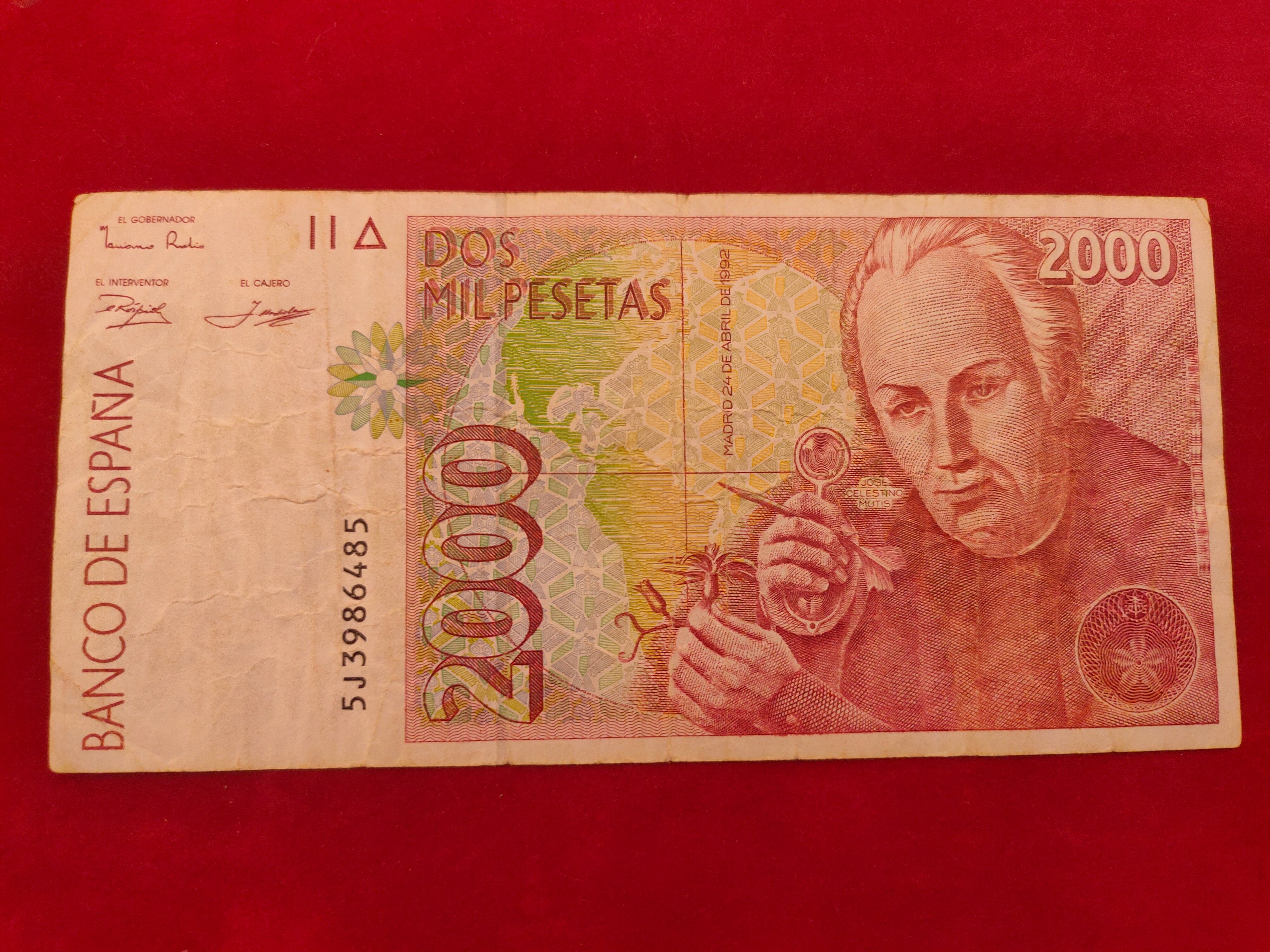 BANK OF SPAIN 2000 PESETAS (1162)