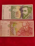 BANK OF SPAIN 1000, 2000 PESETAS (997)