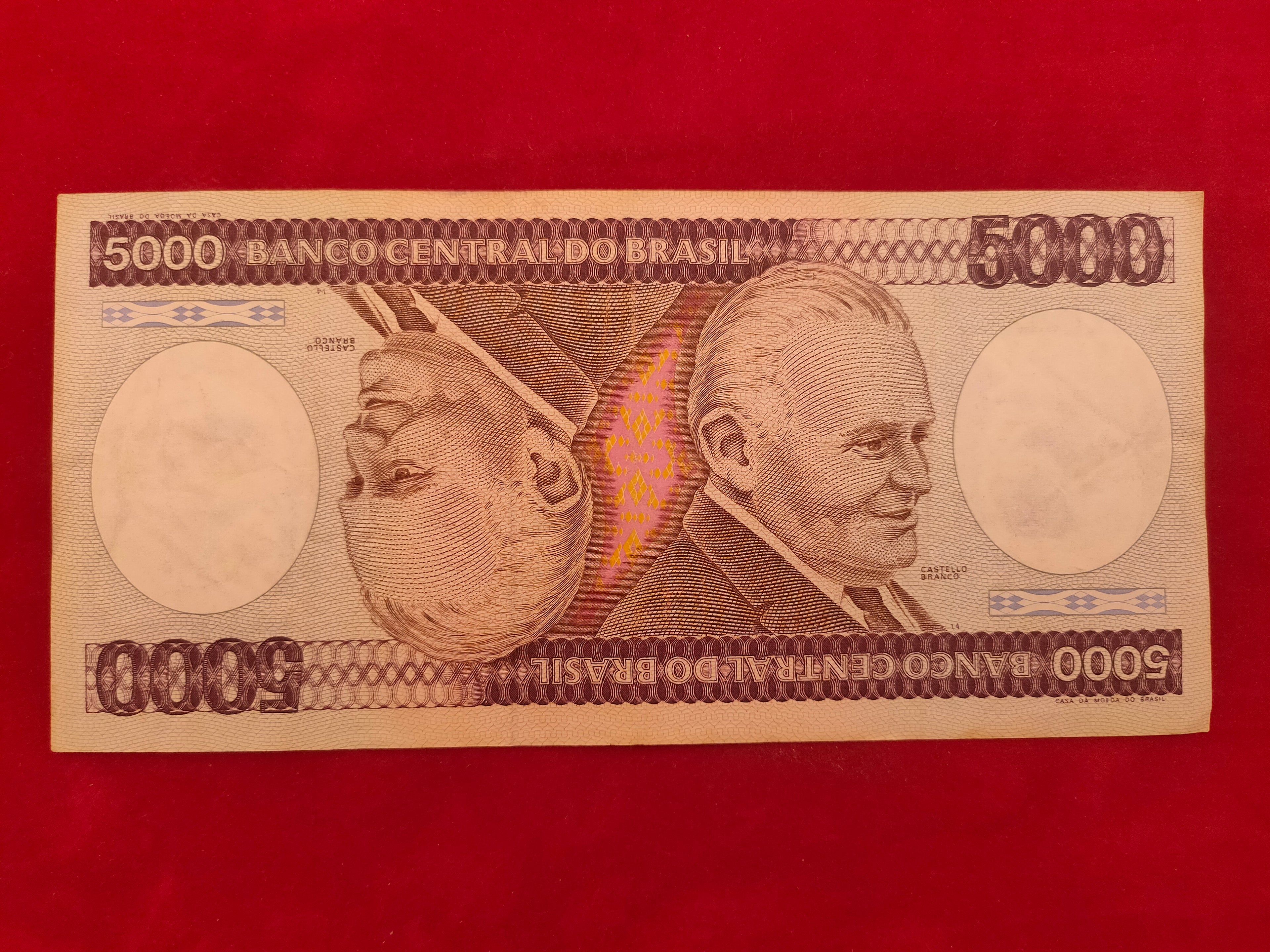 CENTRAL BANK OF BRASIL 5000 CRUZEIROS (775)