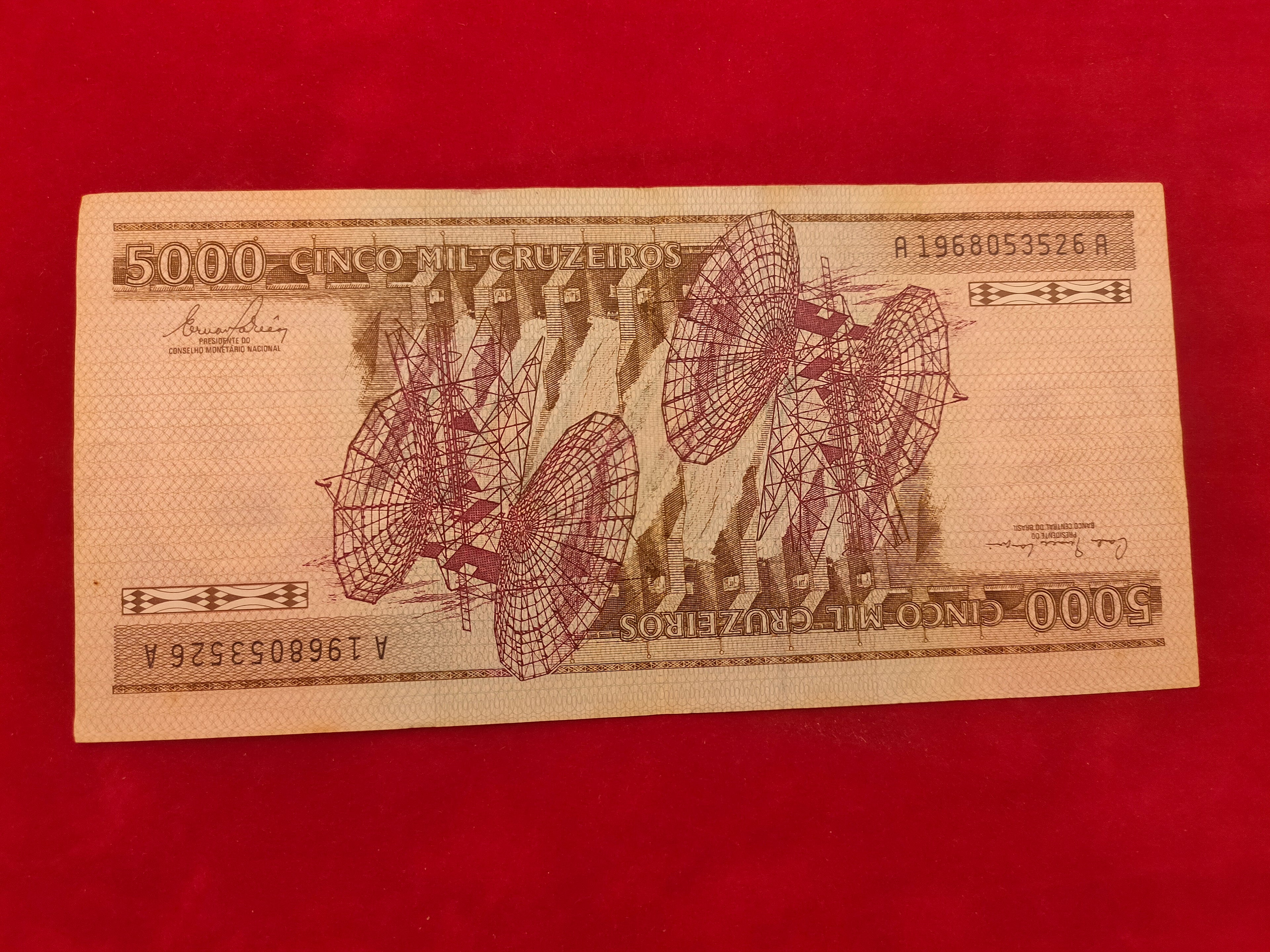 CENTRAL BANK OF BRASIL 5000 CRUZEIROS (775)