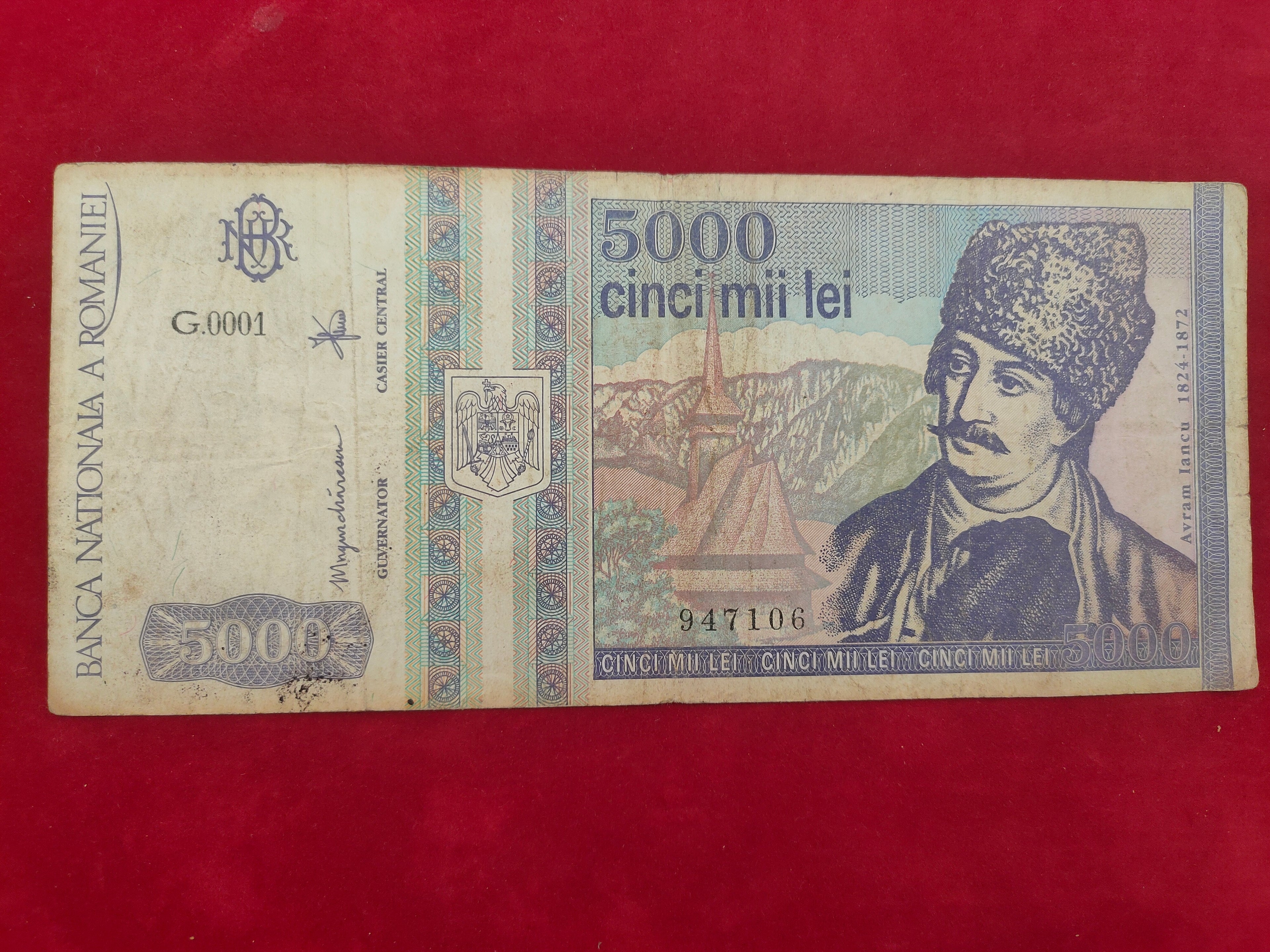 NATIONAL BANK OF ROMANIA 5000 LEI (C835)