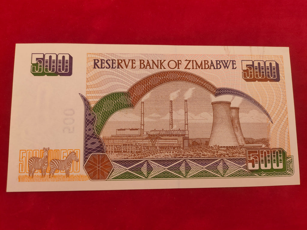 RESERVE BANK OF ZIMBABWE 500 DOLLARS (C572)