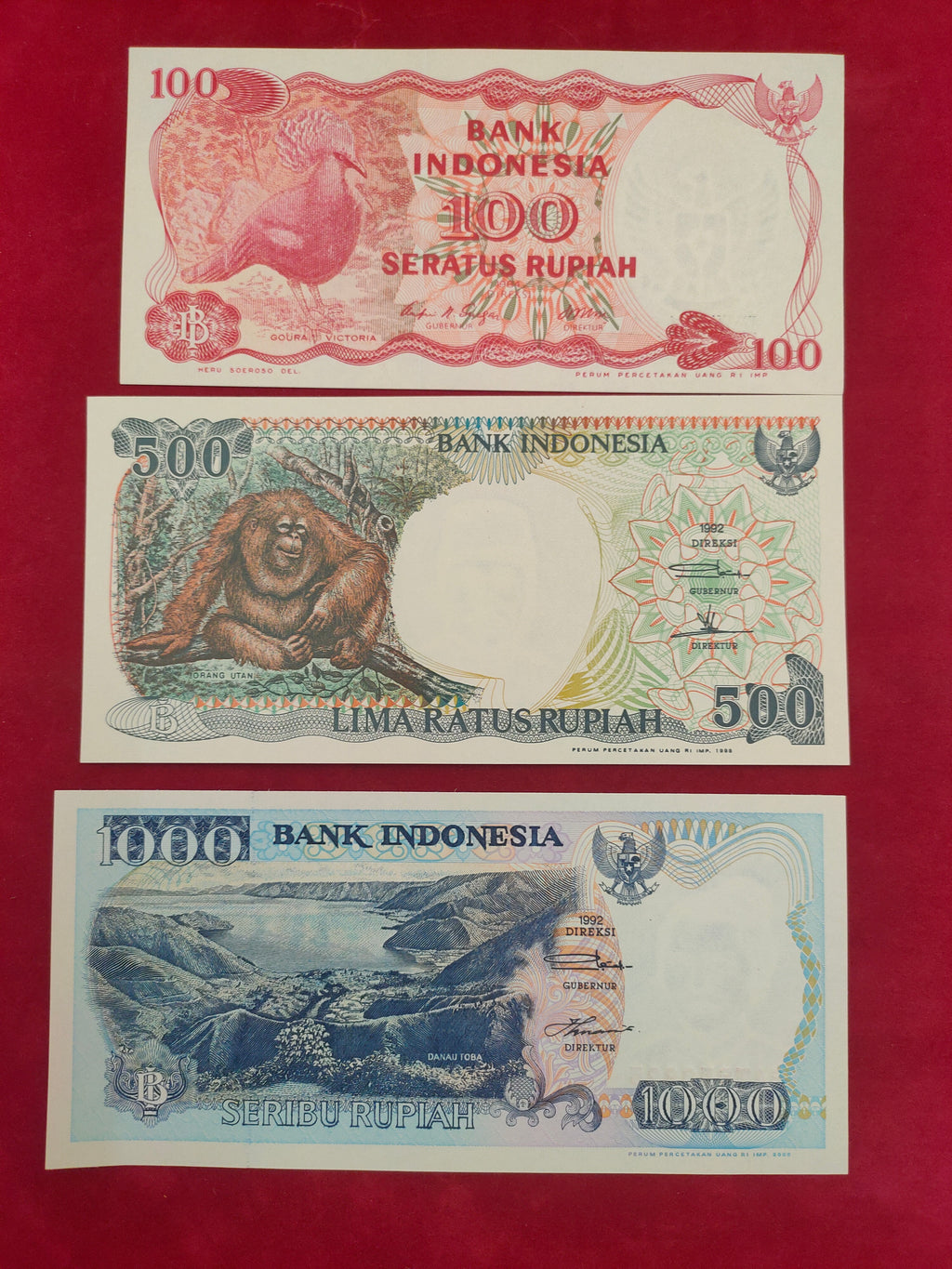 BANK OF INDONESIA 100, 500, 1000 RUPIAH (C428)