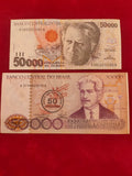 BANK OF BRASIL 50000 CRUZEIROS (714)