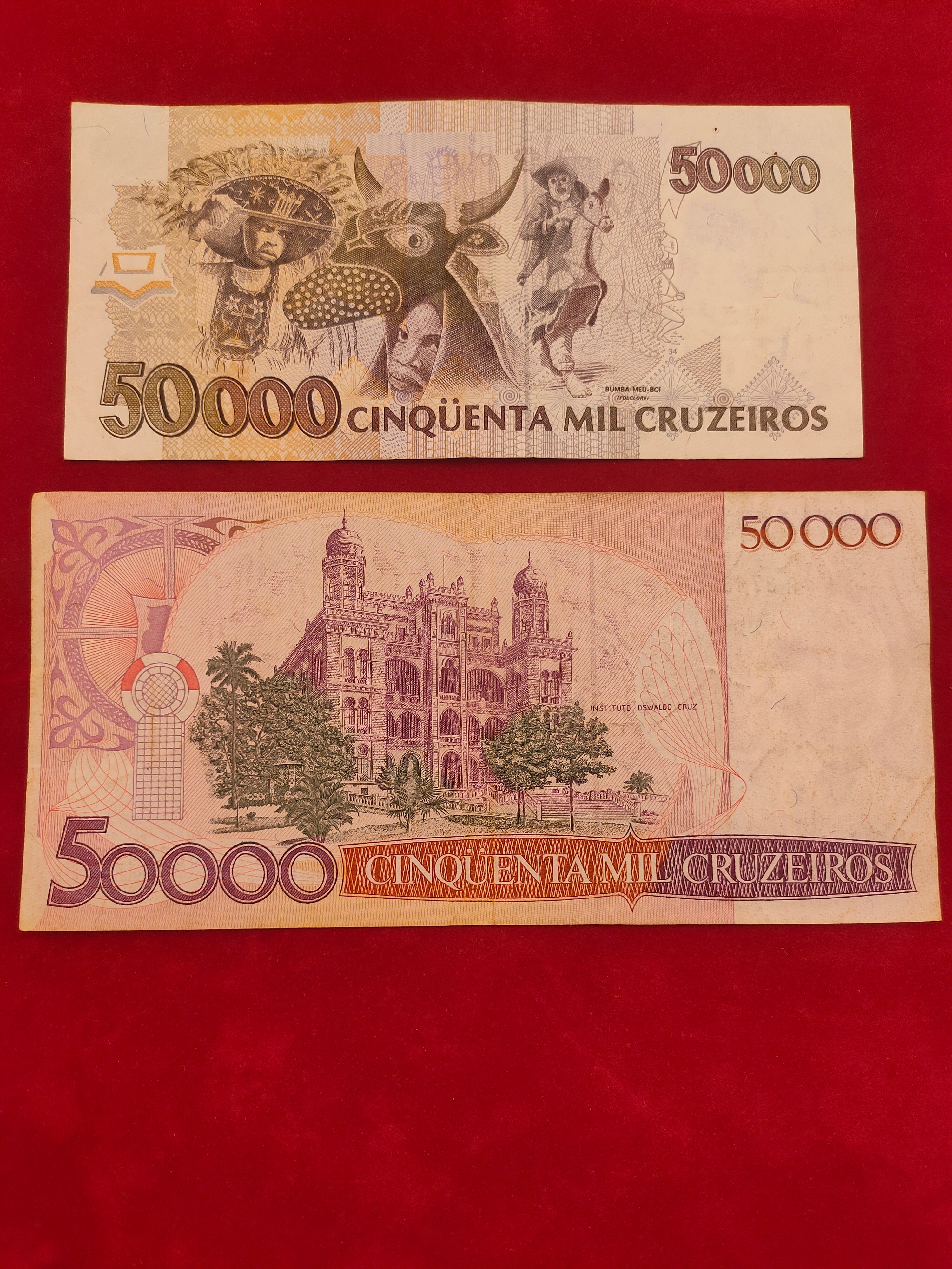 BANK OF BRASIL 50000 CRUZEIROS (714)