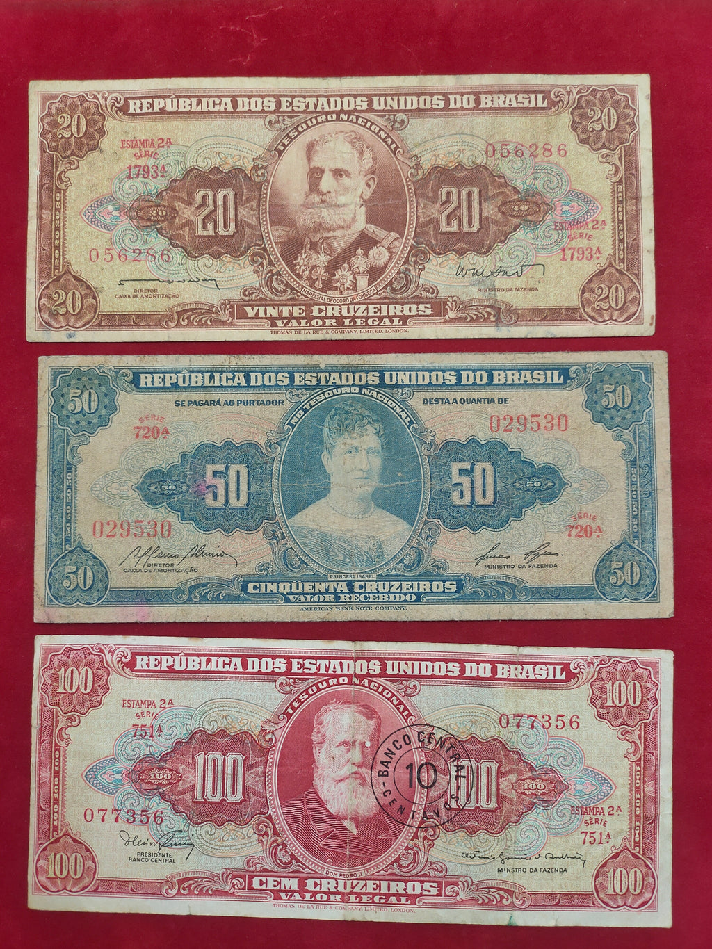 BANK OF BRASIL 20, 50, 100, 10000