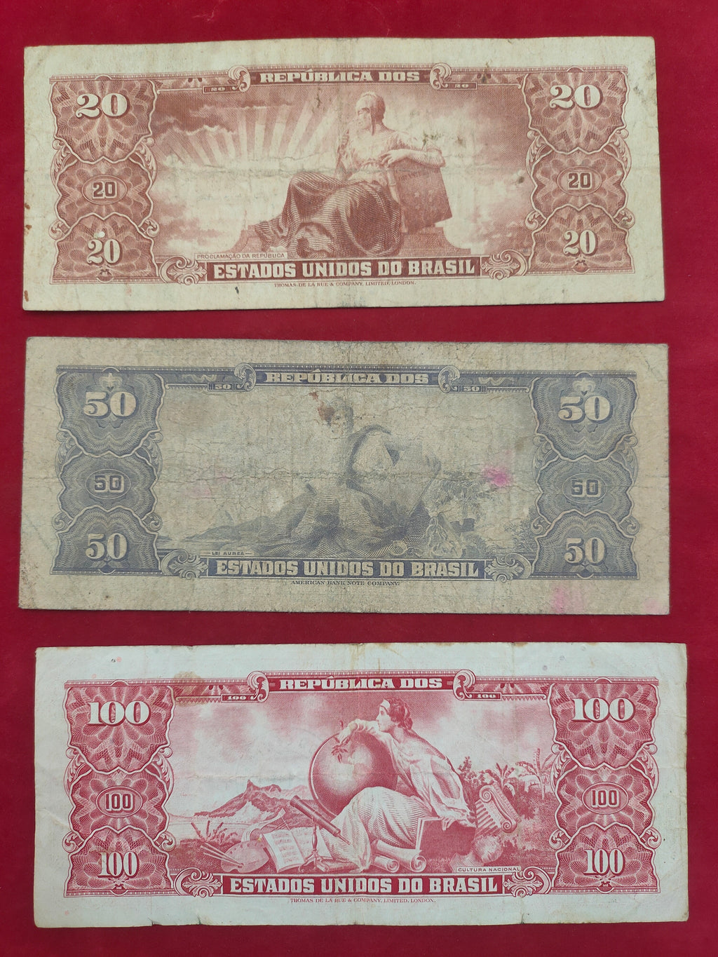BANK OF BRASIL 20, 50, 100, 10000