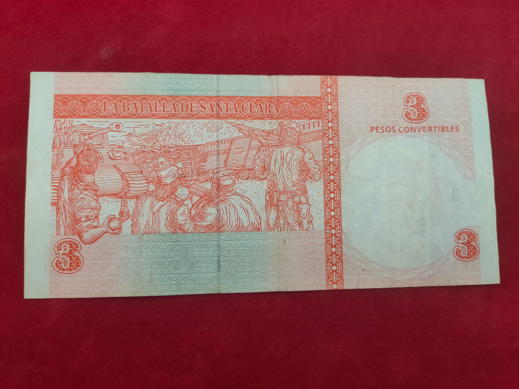 CENTRAL BANK OF CUBA 3 PESOS (484)