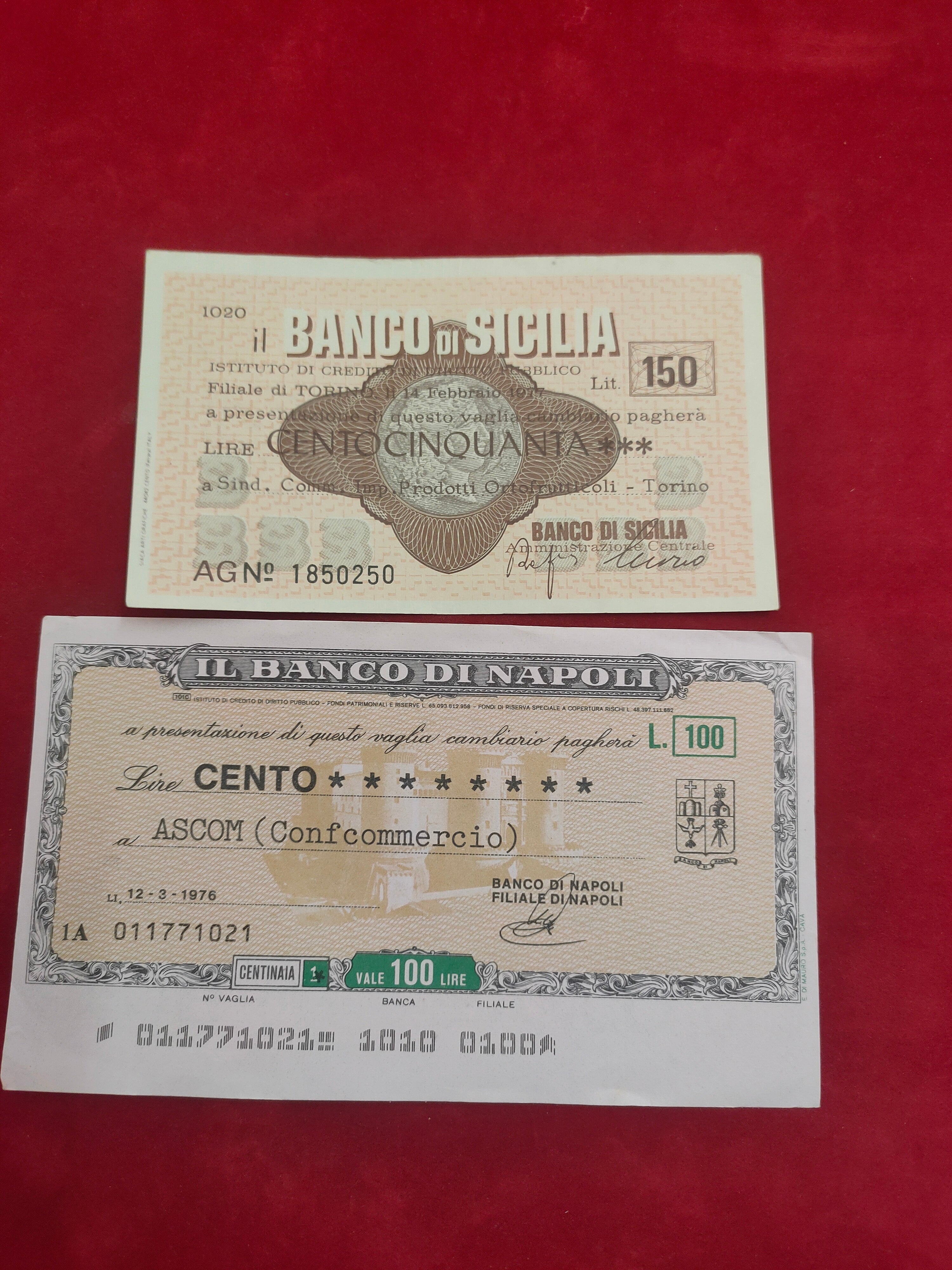BANK OF SOCILIA 150, 100 (1197)