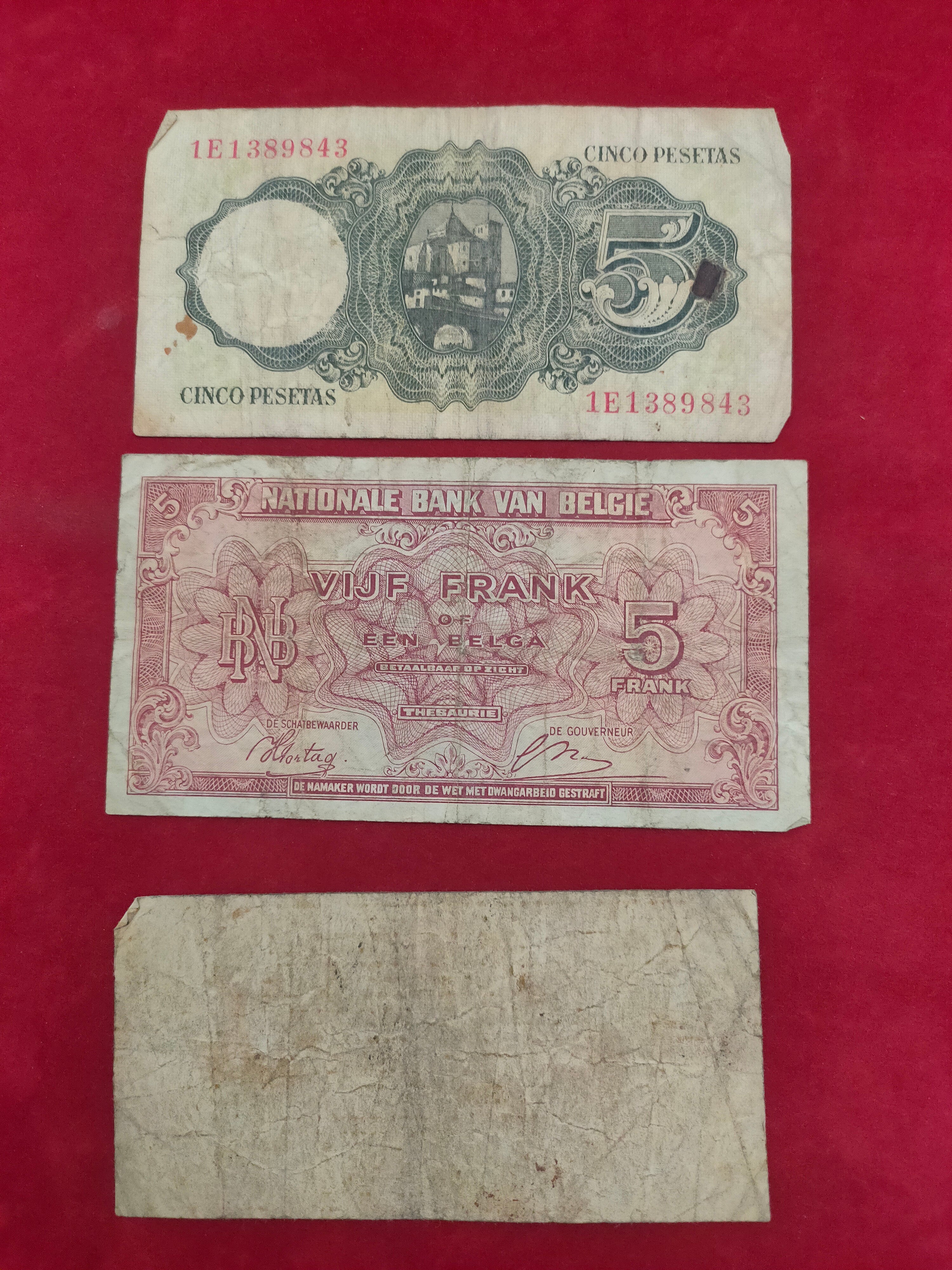 BANK OF SPAIN 5, 10  PESETAS (1198)