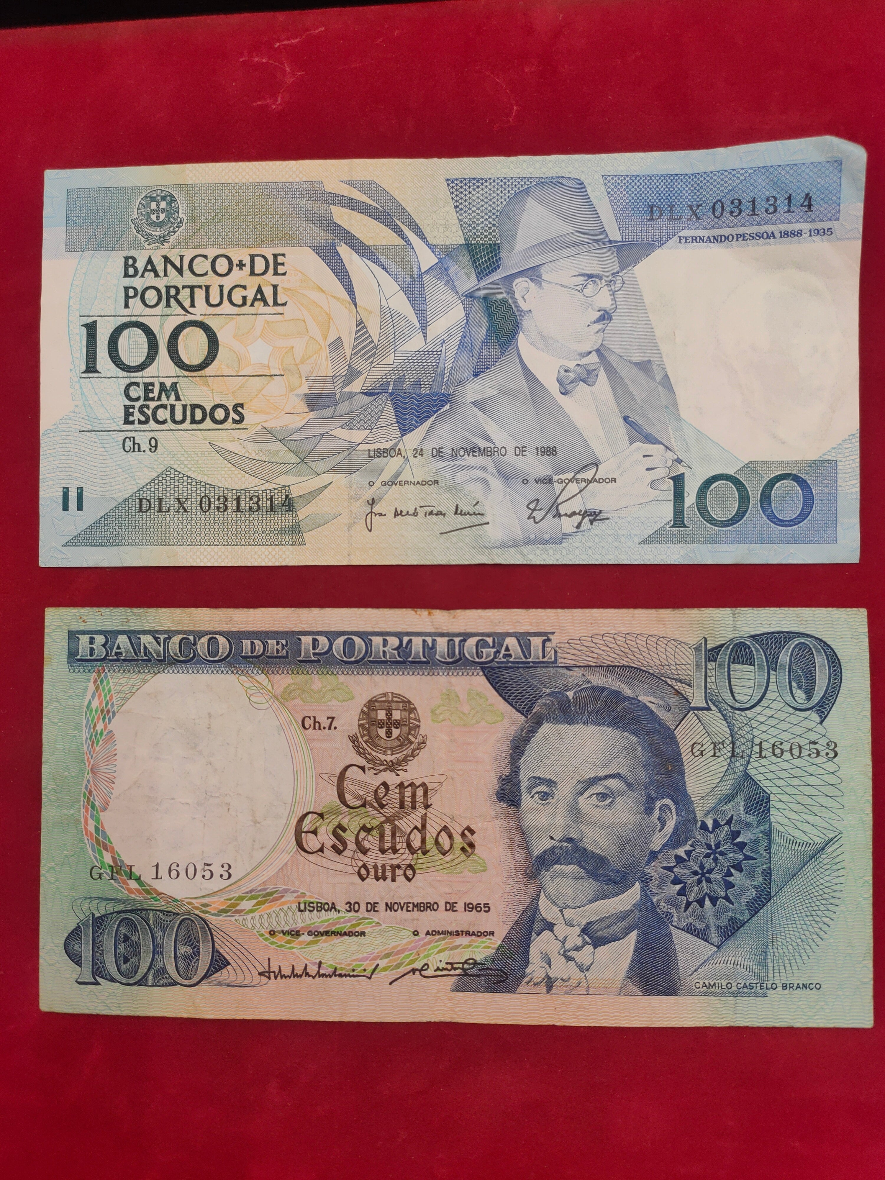 BANK OF PORTUGAL 100, 500, 1000 ESCUDOS (547)