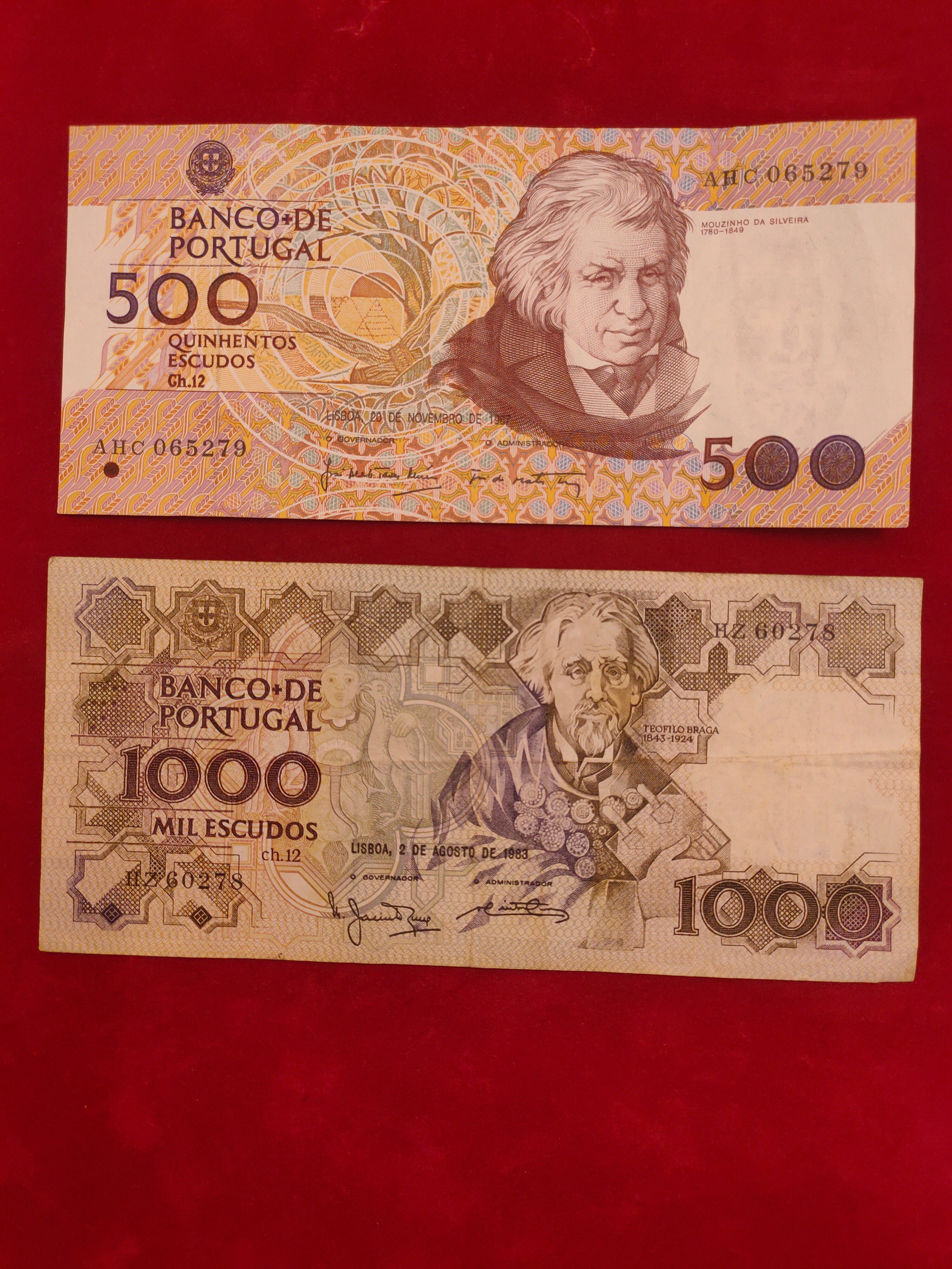 BANK OF PORTUGAL 100, 500, 1000 ESCUDOS (547)