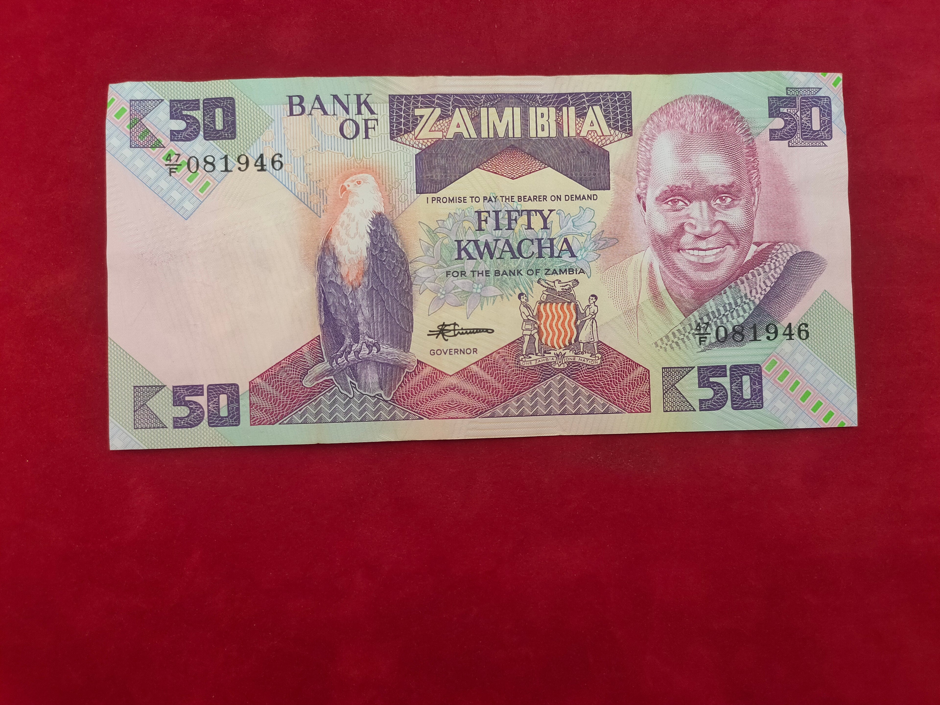 BANK OF ZAMBIA 50 KWACHA (C766)
