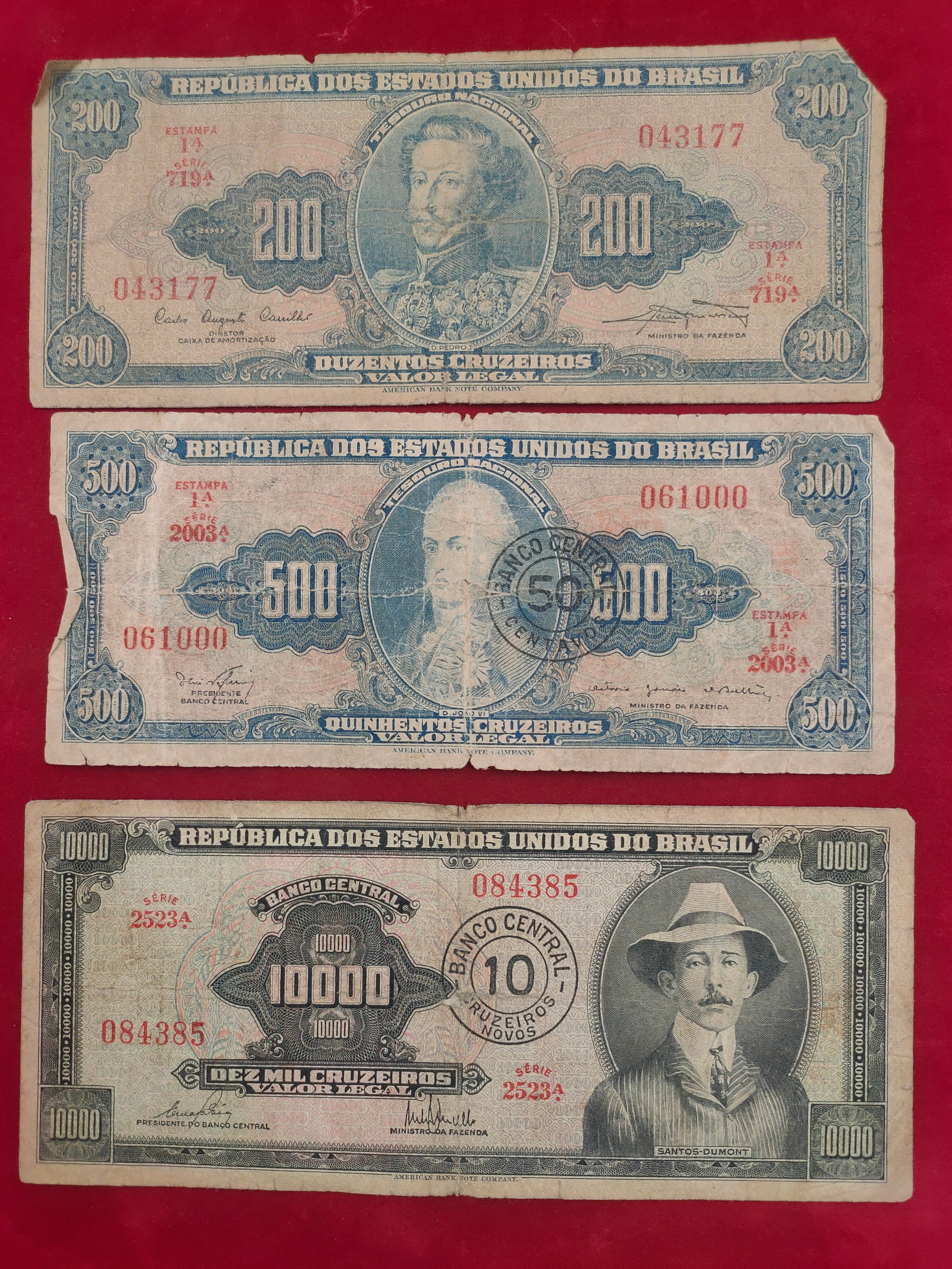 BANK OF BRASIL 10, 50, 200, 500, 5000, 10000 (1139)