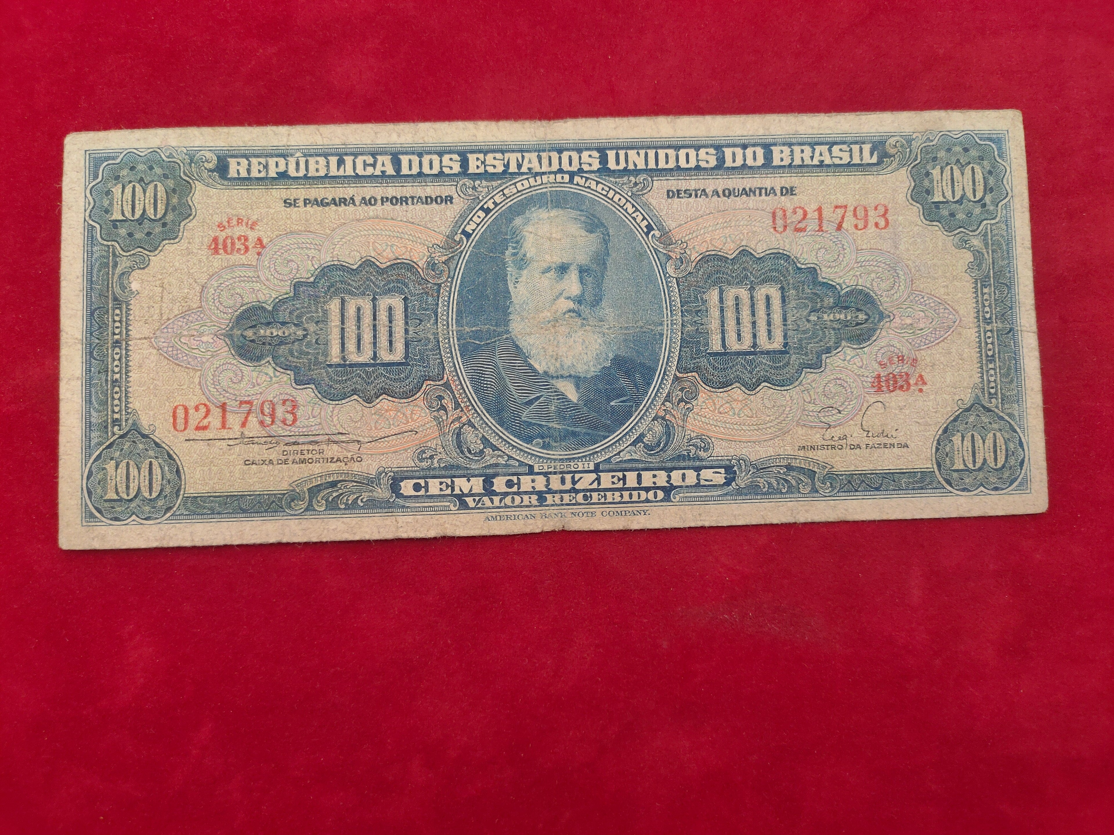BANK OF BRASIL 100 CRUZEIROS (1139)
