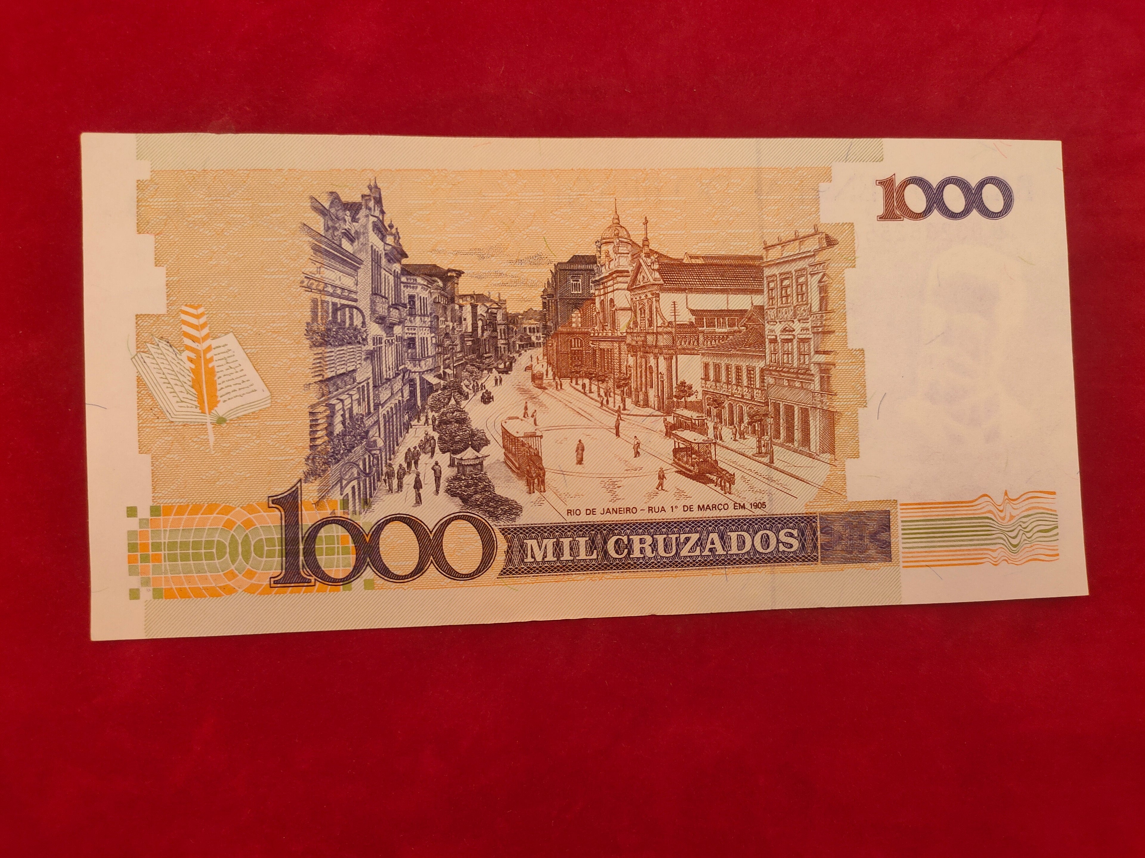 BANK OF BRASIL 1000  CRUZEIROS (D538)